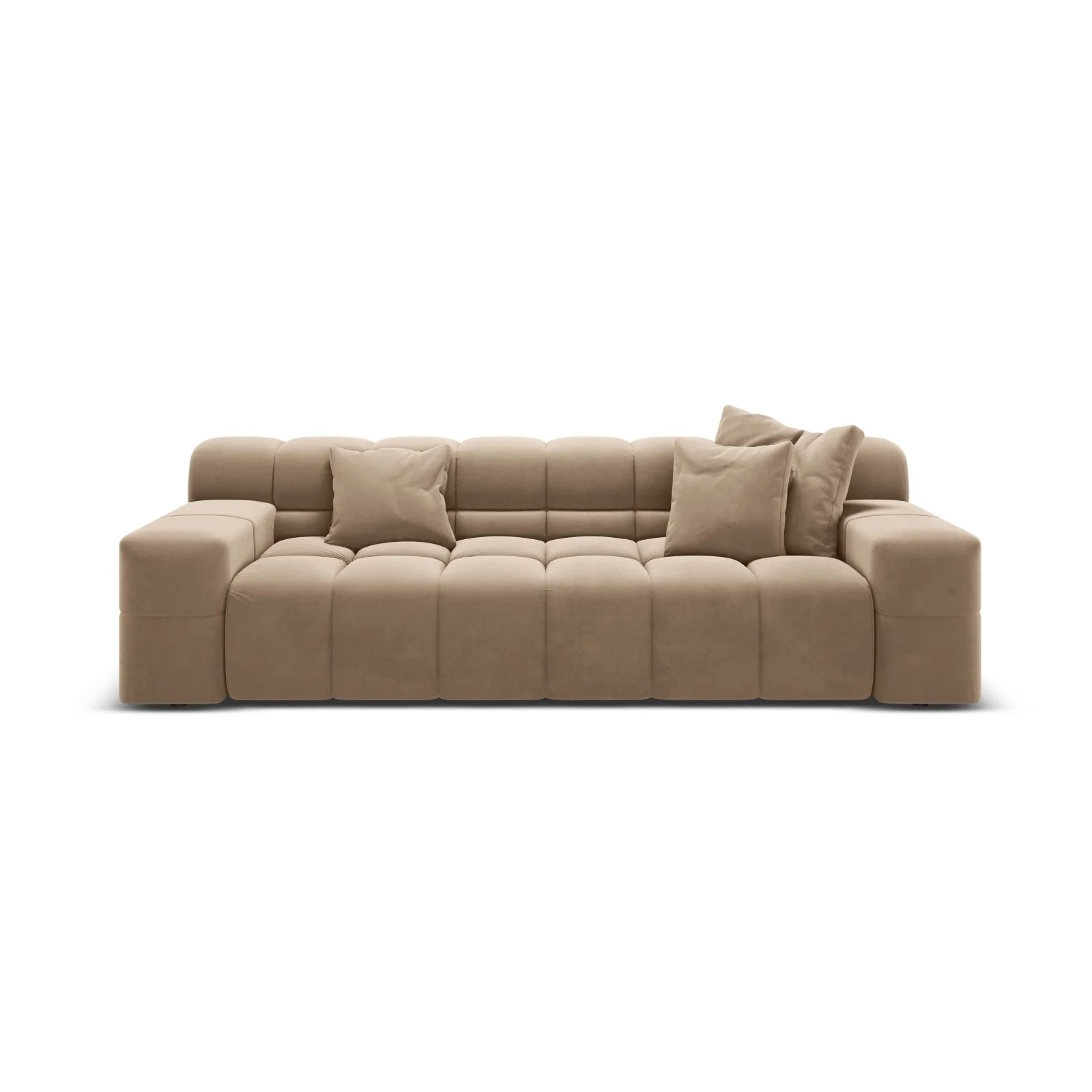 Hawaii 3-Sitzer Sofa aus Samt oder Strukturstoff, 240x100x75 cm - Image 13