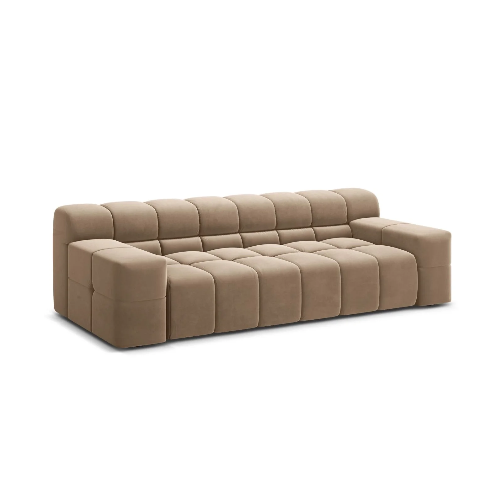 Hawaii 3-Sitzer Sofa aus Samt oder Strukturstoff, 240x100x75 cm - Image 15