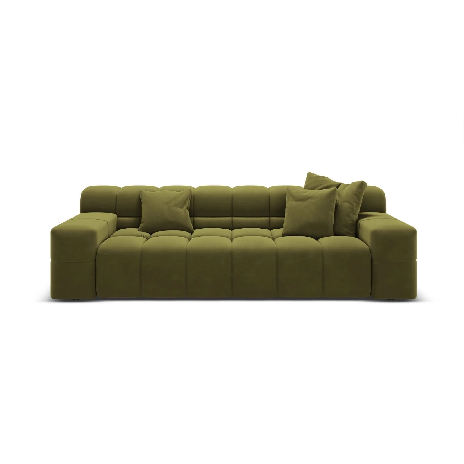 Hawaii 3-Sitzer Sofa aus Samt oder Strukturstoff, 240x100x75 cm - Image 25