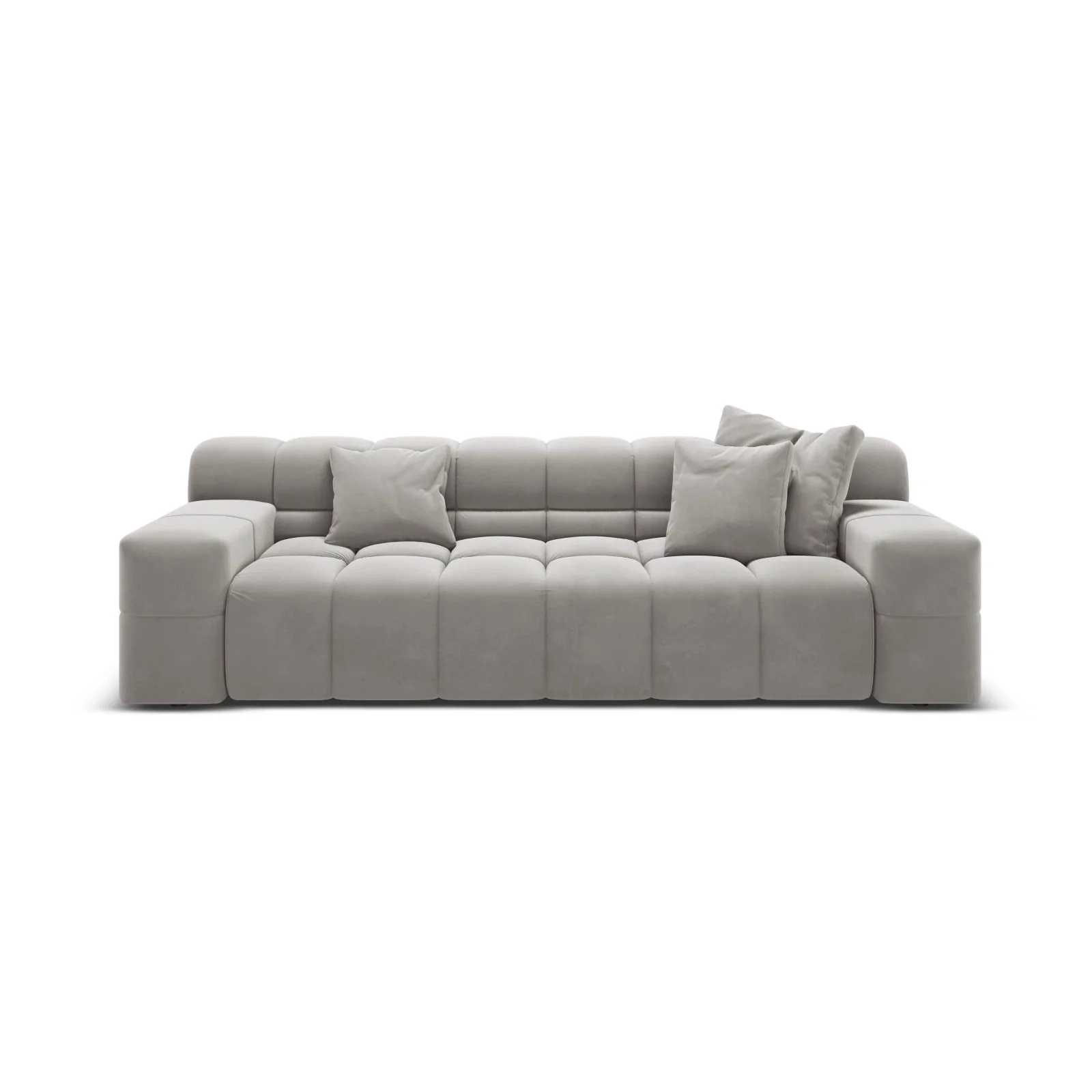 Hawaii 3-Sitzer Sofa aus Samt oder Strukturstoff, 240x100x75 cm - Image 31