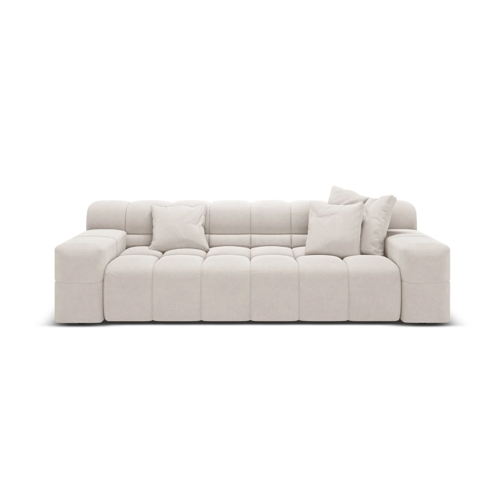 Hawaii 3-Sitzer Sofa aus Samt oder Strukturstoff, 240x100x75 cm - Image 37