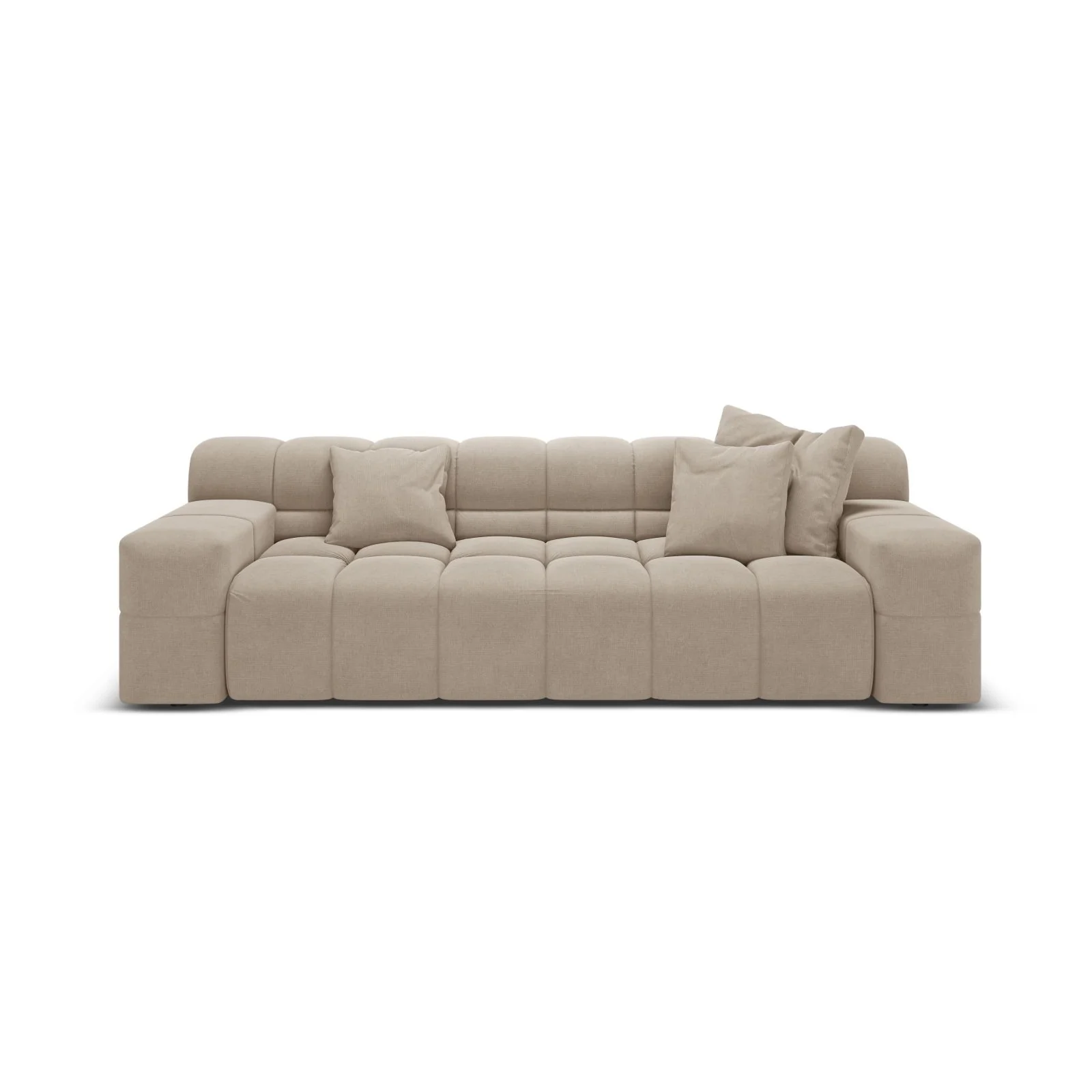 Hawaii 3-Sitzer Sofa aus Samt oder Strukturstoff, 240x100x75 cm - Image 43