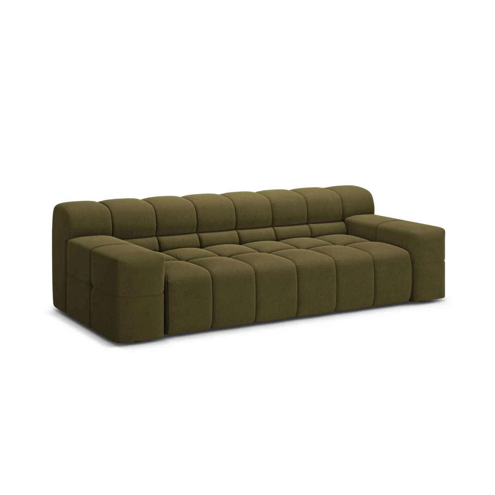 Hawaii 3-Sitzer Sofa aus Samt oder Strukturstoff, 240x100x75 cm - Image 51