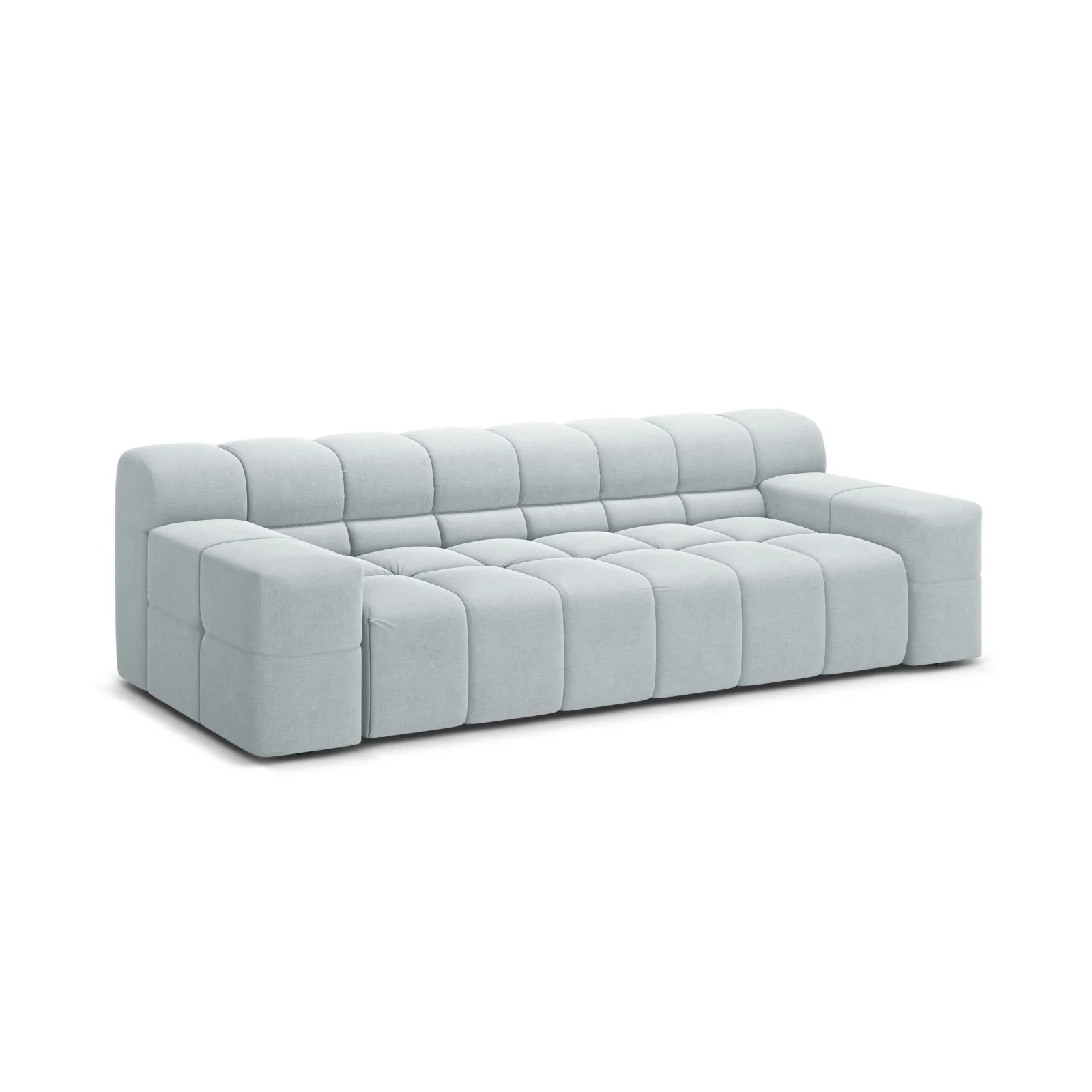 Hawaii 3-Sitzer Sofa aus Samt oder Strukturstoff, 240x100x75 cm - Image 63