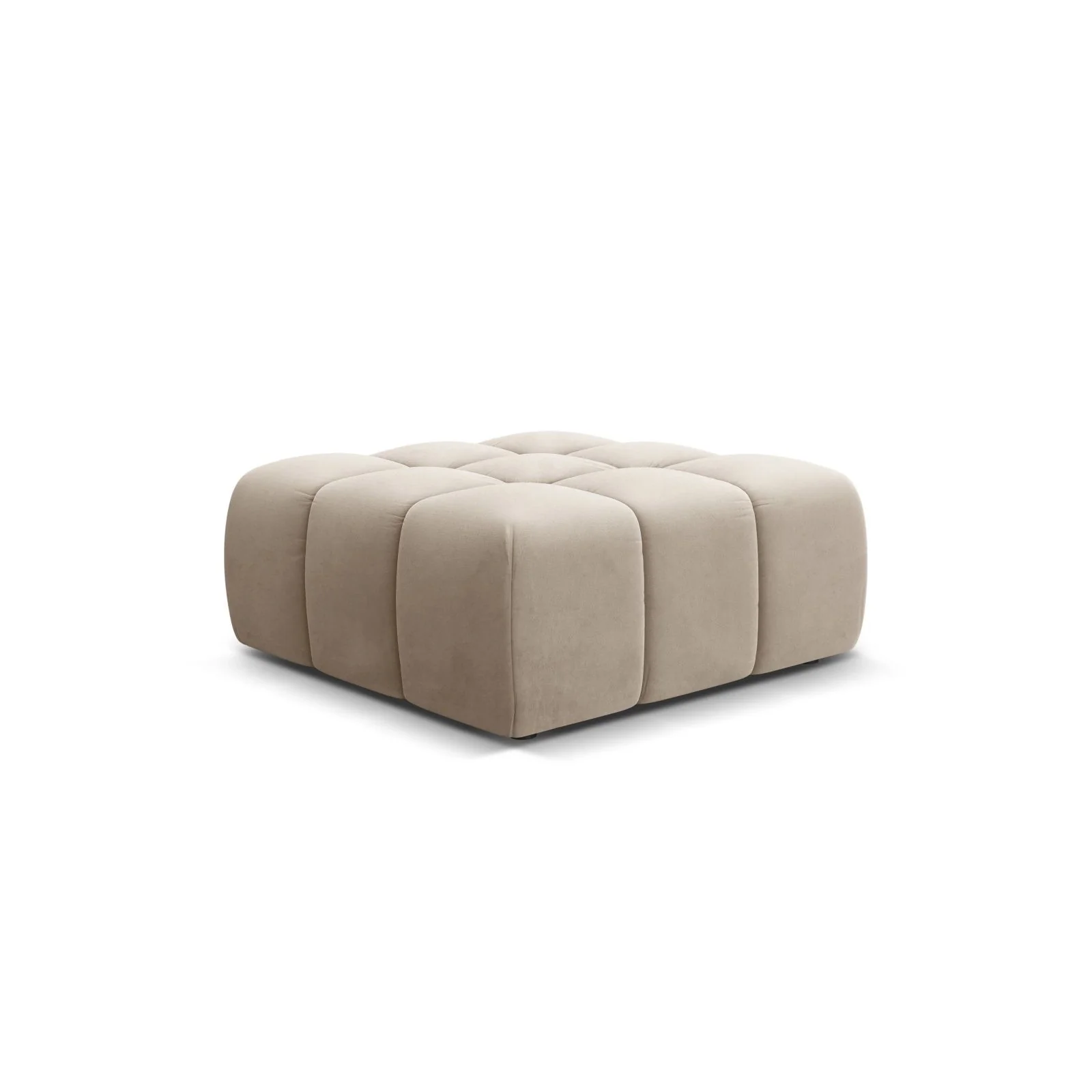 Hawaii Pouf aus Samt oder Strukturstoff, 90x100x38 cm - Image 4