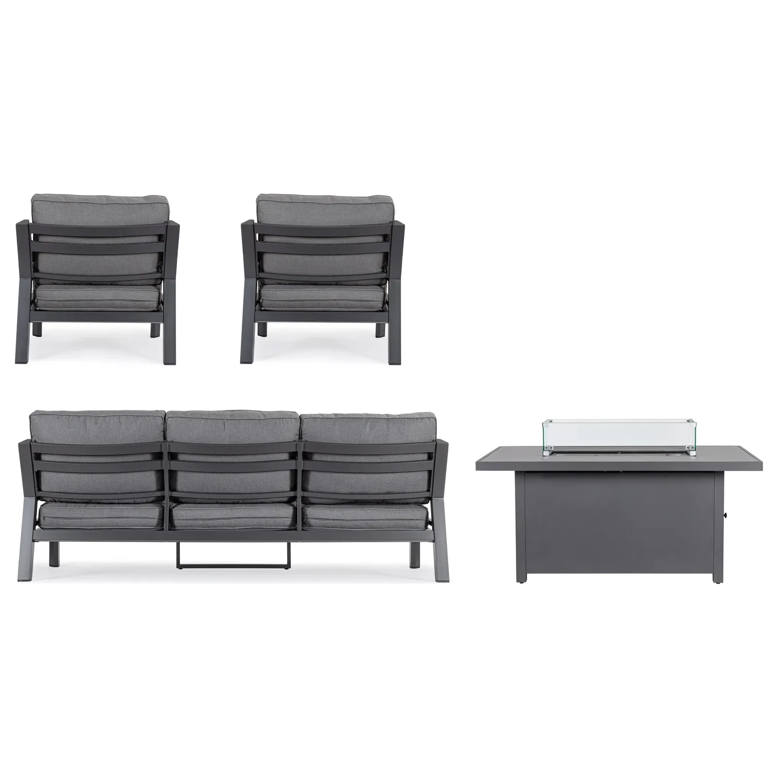 Hendrix Sofa Set 4 Anthrazit mit Kissen - Image 11
