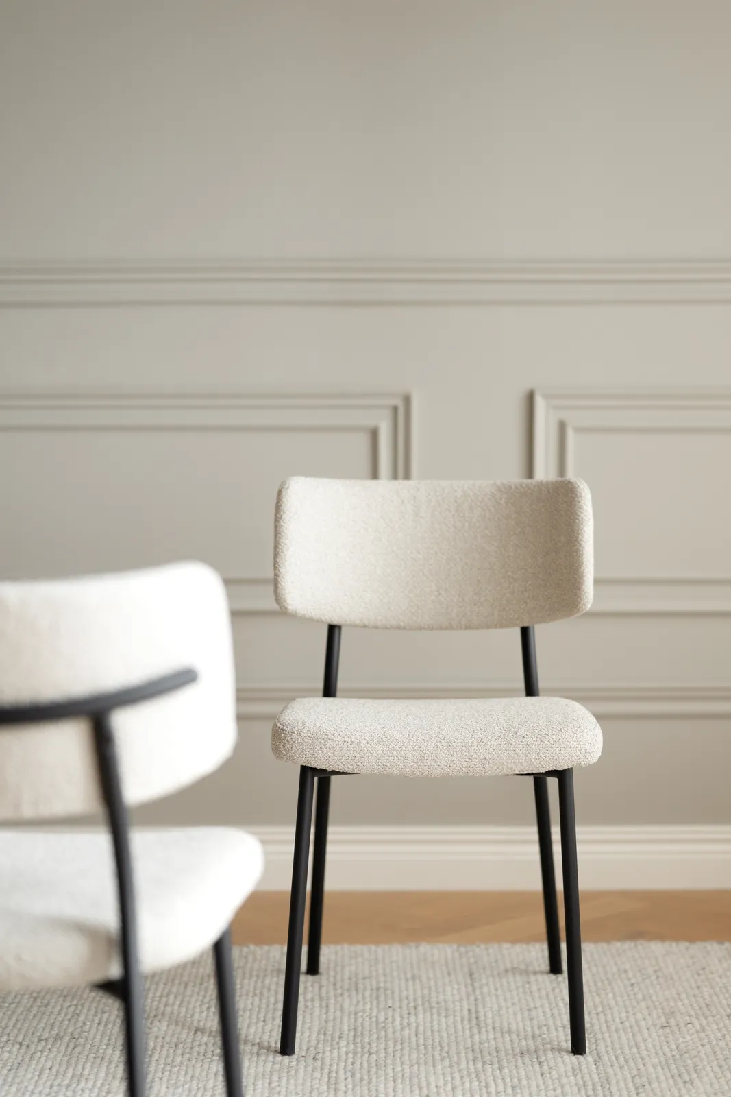 HERBSTER Essstuhl Beige/schwarz 56x50x82cm - Image 2