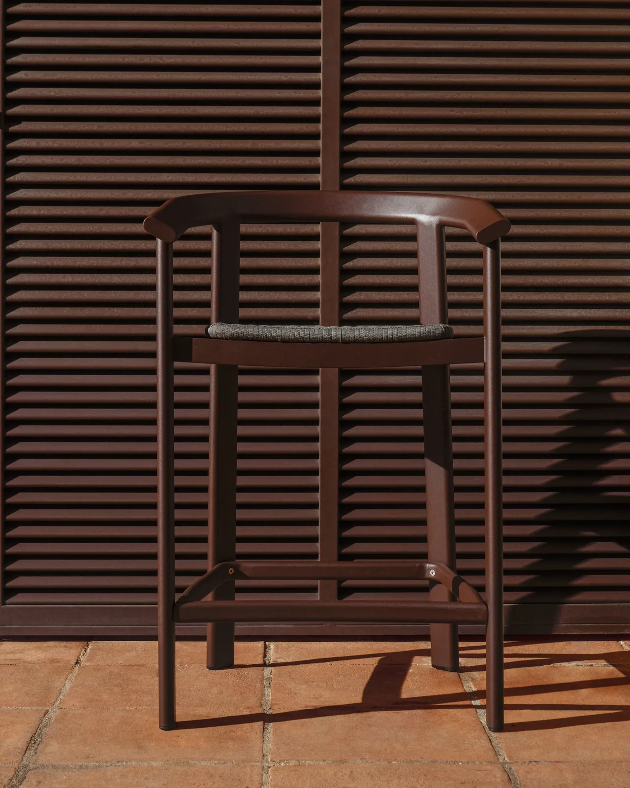 Hocker Erice aus Aluminium und Seil, 75 cm - Image 2