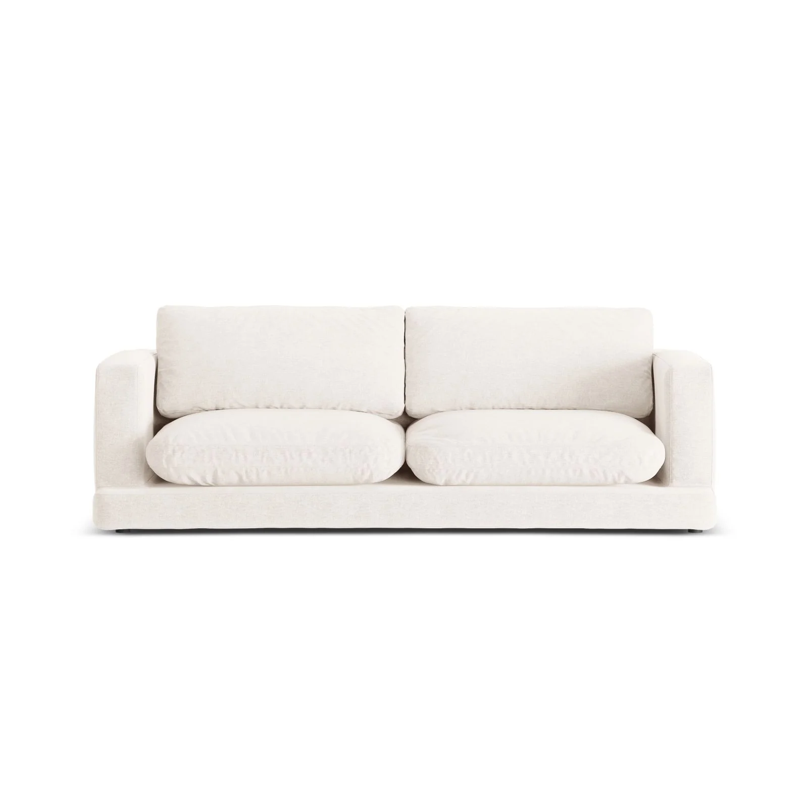 Ibiza 3-Sitzer Sofa aus Samt oder Strukturstoff, 210x105x86 cm