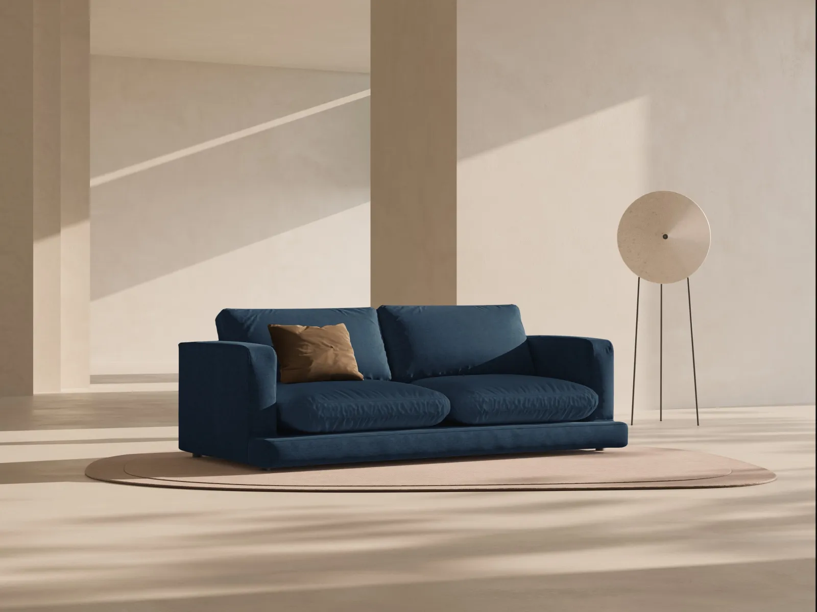 Ibiza 3-Sitzer Sofa aus Samt oder Strukturstoff, 210x105x86 cm - Image 20