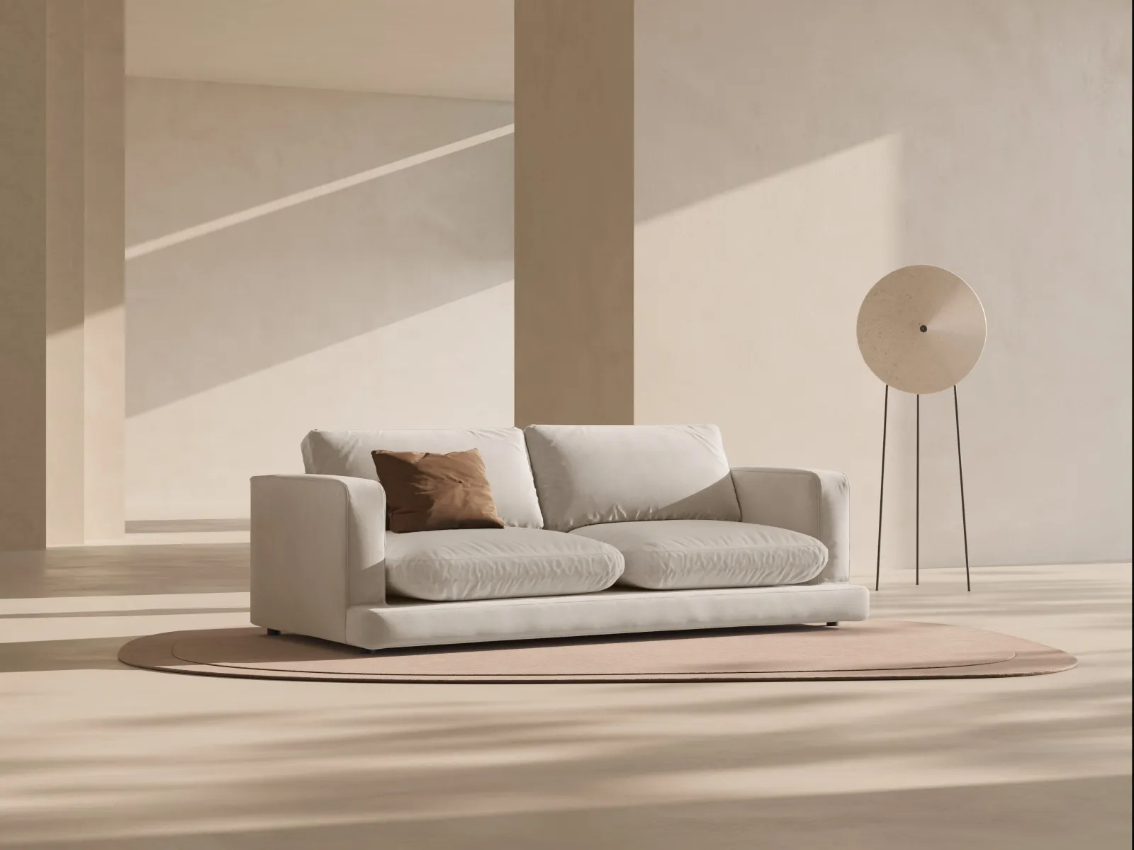 Ibiza 3-Sitzer Sofa aus Samt oder Strukturstoff, 210x105x86 cm - Image 38