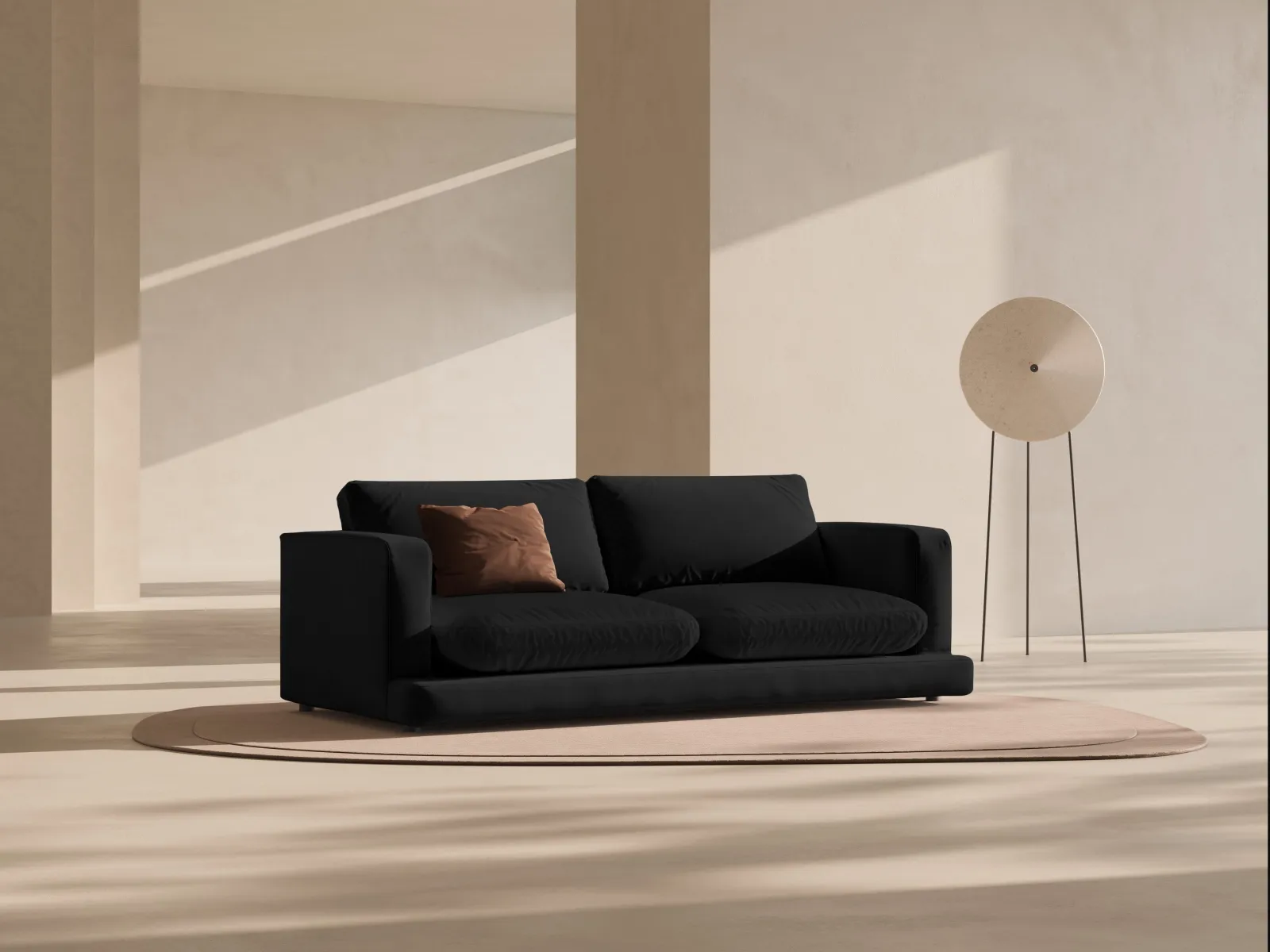 Ibiza 3-Sitzer Sofa aus Samt oder Strukturstoff, 210x105x86 cm - Image 68