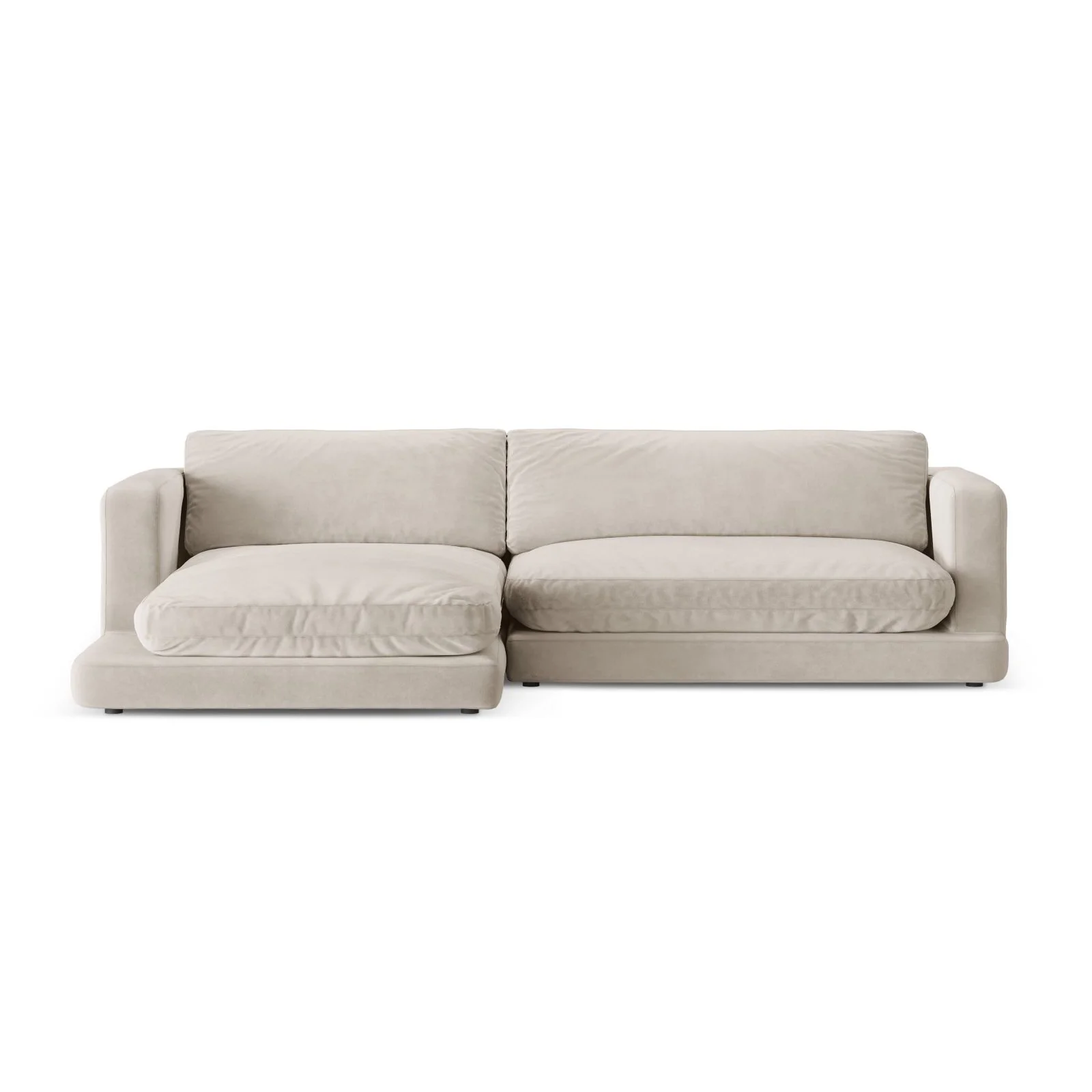 Ibiza 4-Sitzer Ecksofa, Linke Seite, aus Samt oder Strukturstoff, 270x170x86 cm - Image 37