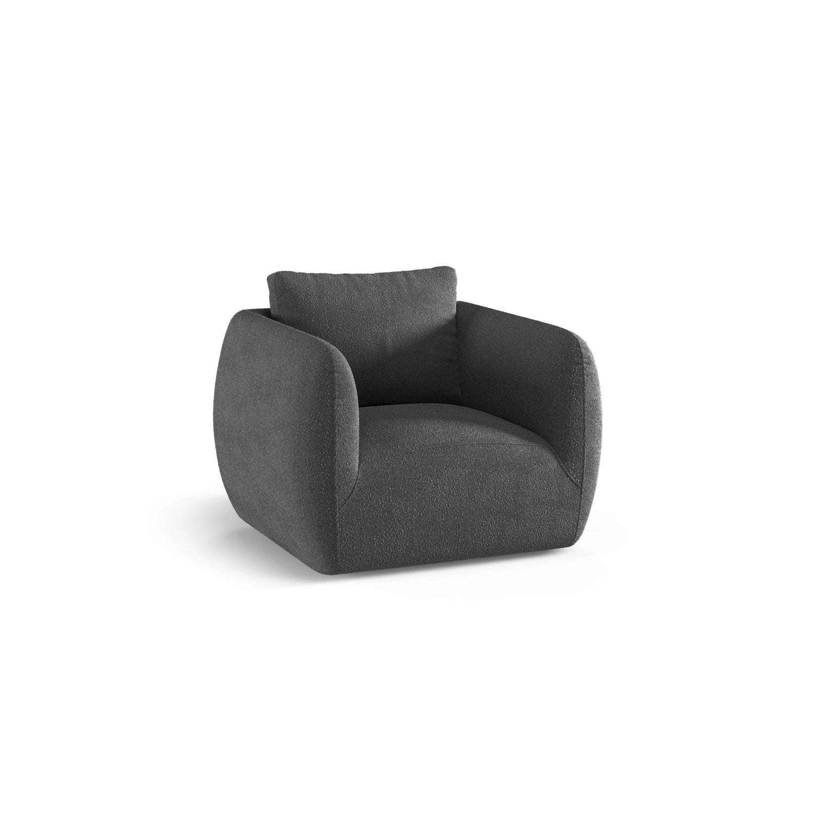 Iga Sessel drehbar aus Samt, Chenille oder Boucle, 95x87 cm - Image 26