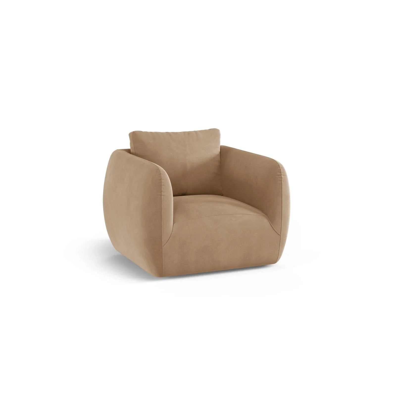 Iga Sessel drehbar aus Samt, Chenille oder Boucle, 95x87 cm - Image 42