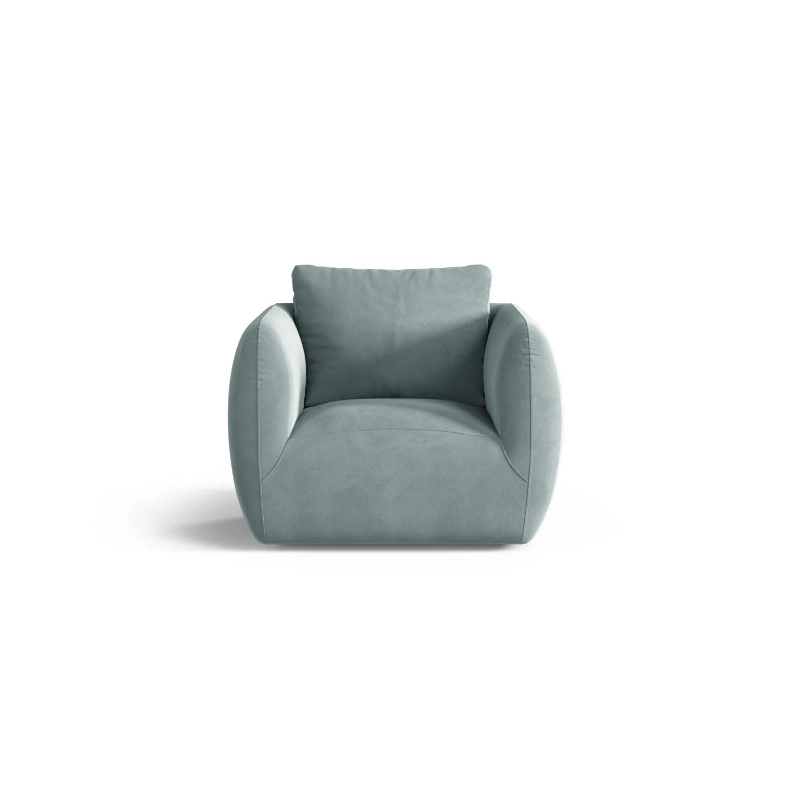 Iga Sessel drehbar aus Samt, Chenille oder Boucle, 95x87 cm - Image 45