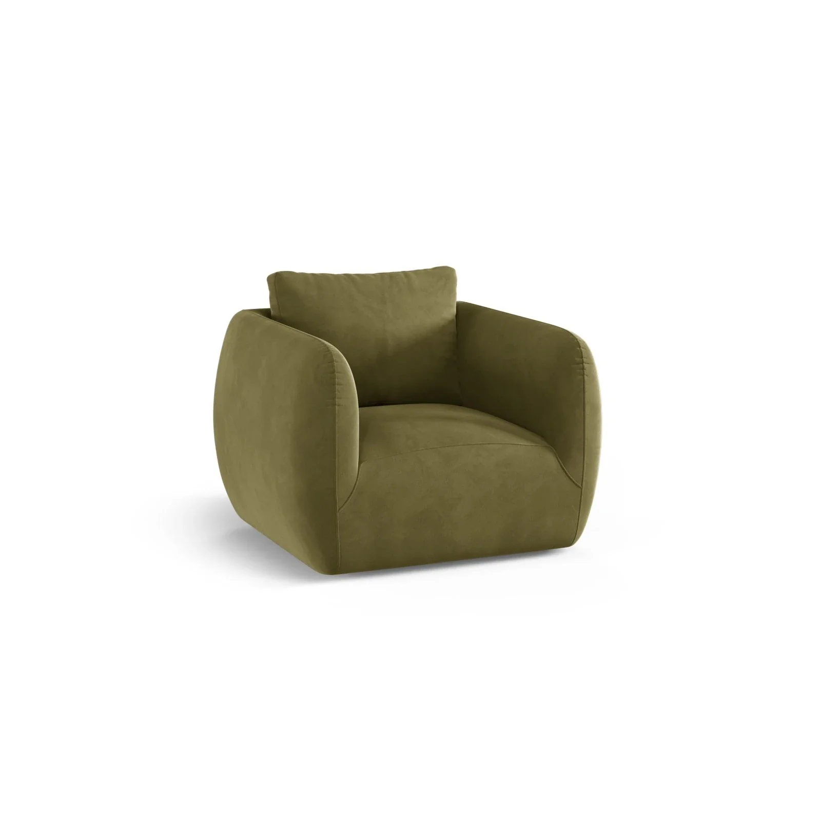 Iga Sessel drehbar aus Samt, Chenille oder Boucle, 95x87 cm - Image 63