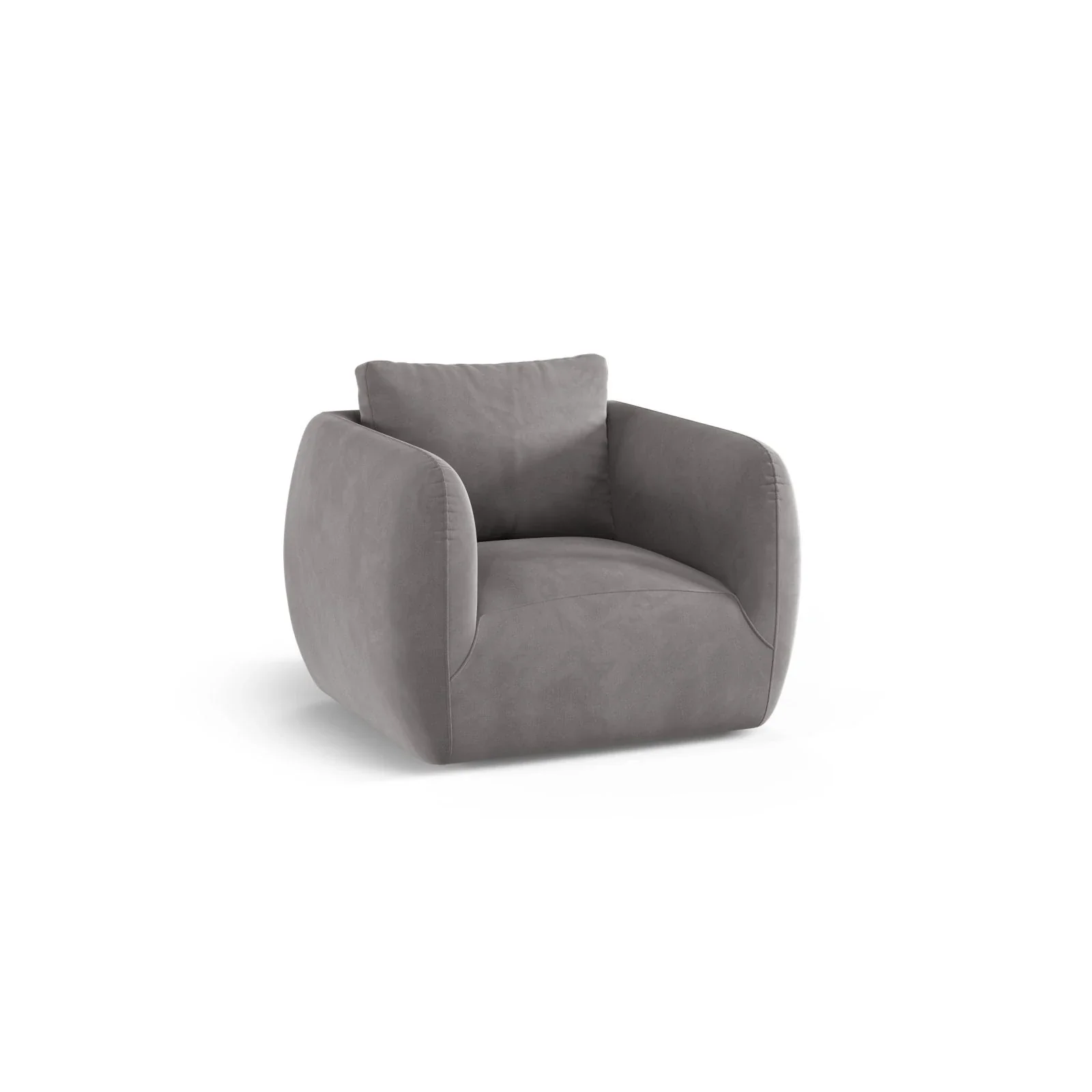 Iga Sessel drehbar aus Samt, Chenille oder Boucle, 95x87 cm - Image 71