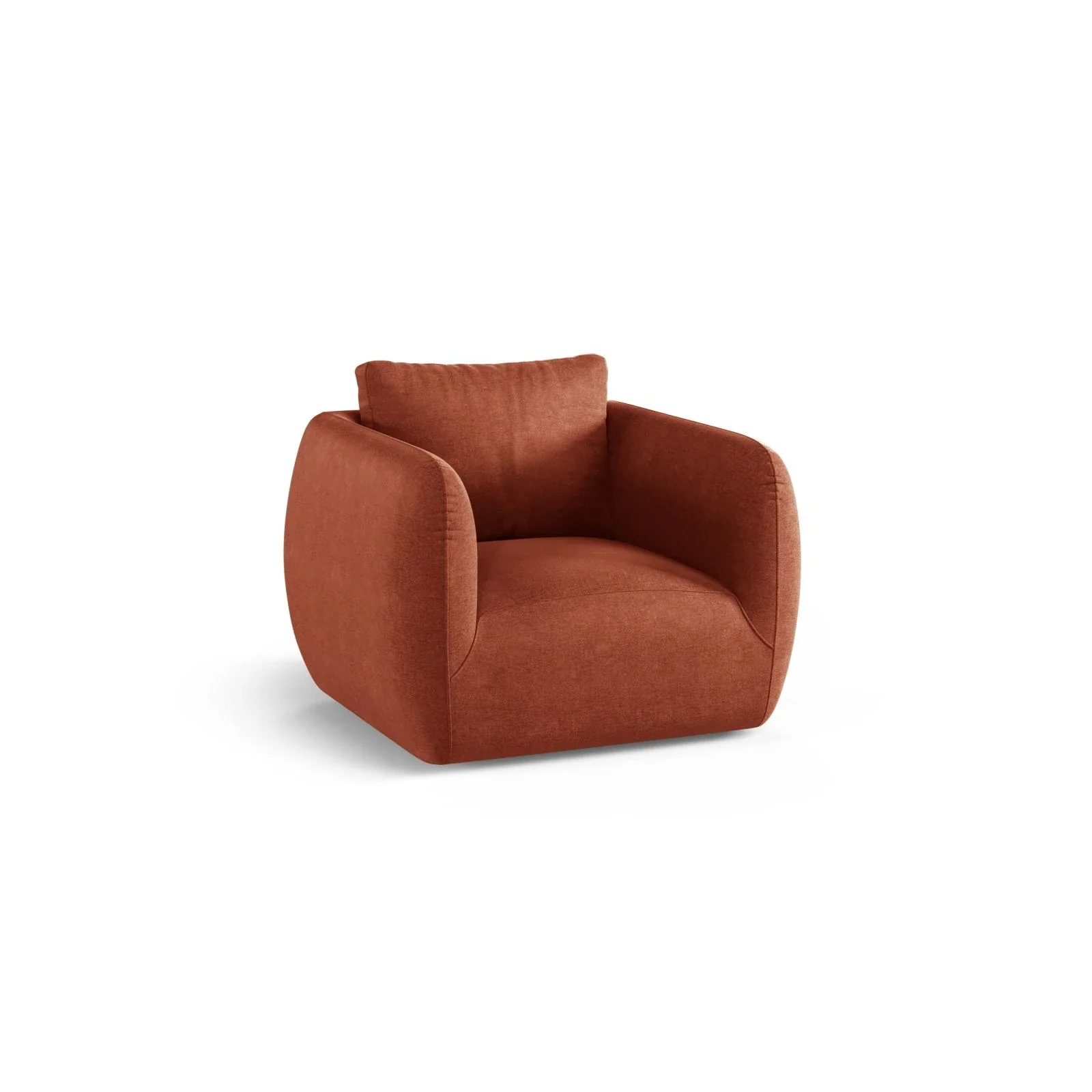 Iga Sessel drehbar aus Samt, Chenille oder Boucle, 95x87 cm - Image 87