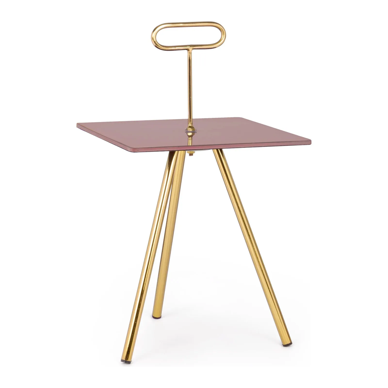 Inesh Couchtisch Orchidee quadratisch 35x35 cm