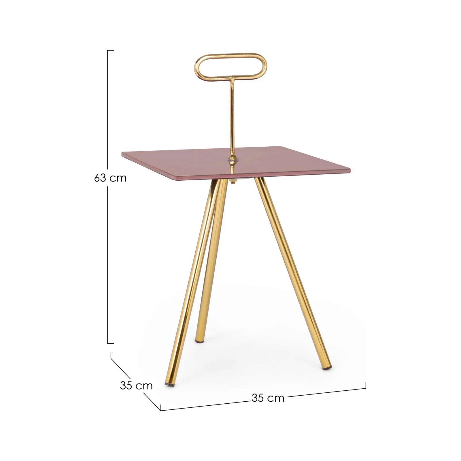 Inesh Couchtisch Orchidee quadratisch 35x35 cm - Image 4