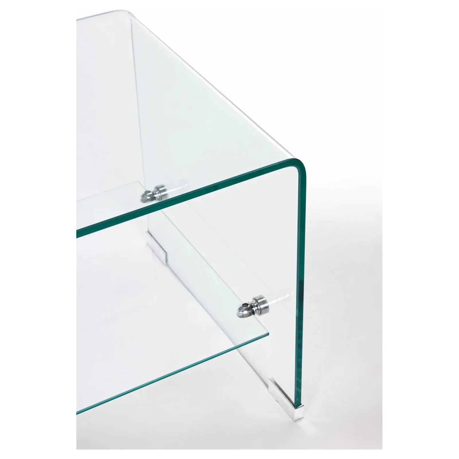 Iride Couchtisch Glas mit 2 Ablagen 100x40 cm - Image 2