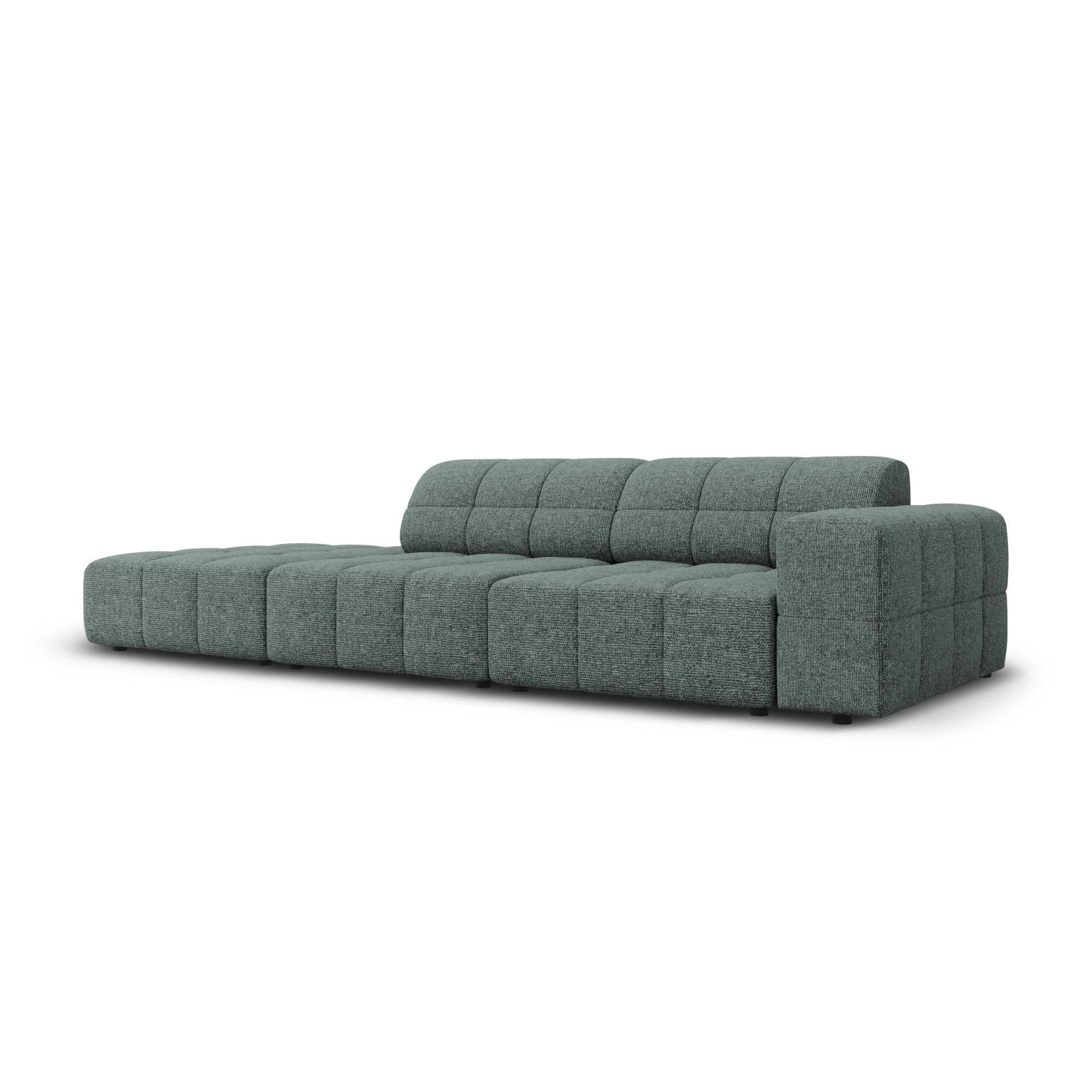 Jennifer 3-Sitzer Ecksofa, Linke Seite offen, mit Bezug aus Samt oder Chenille, 262x102 cm - Image 14