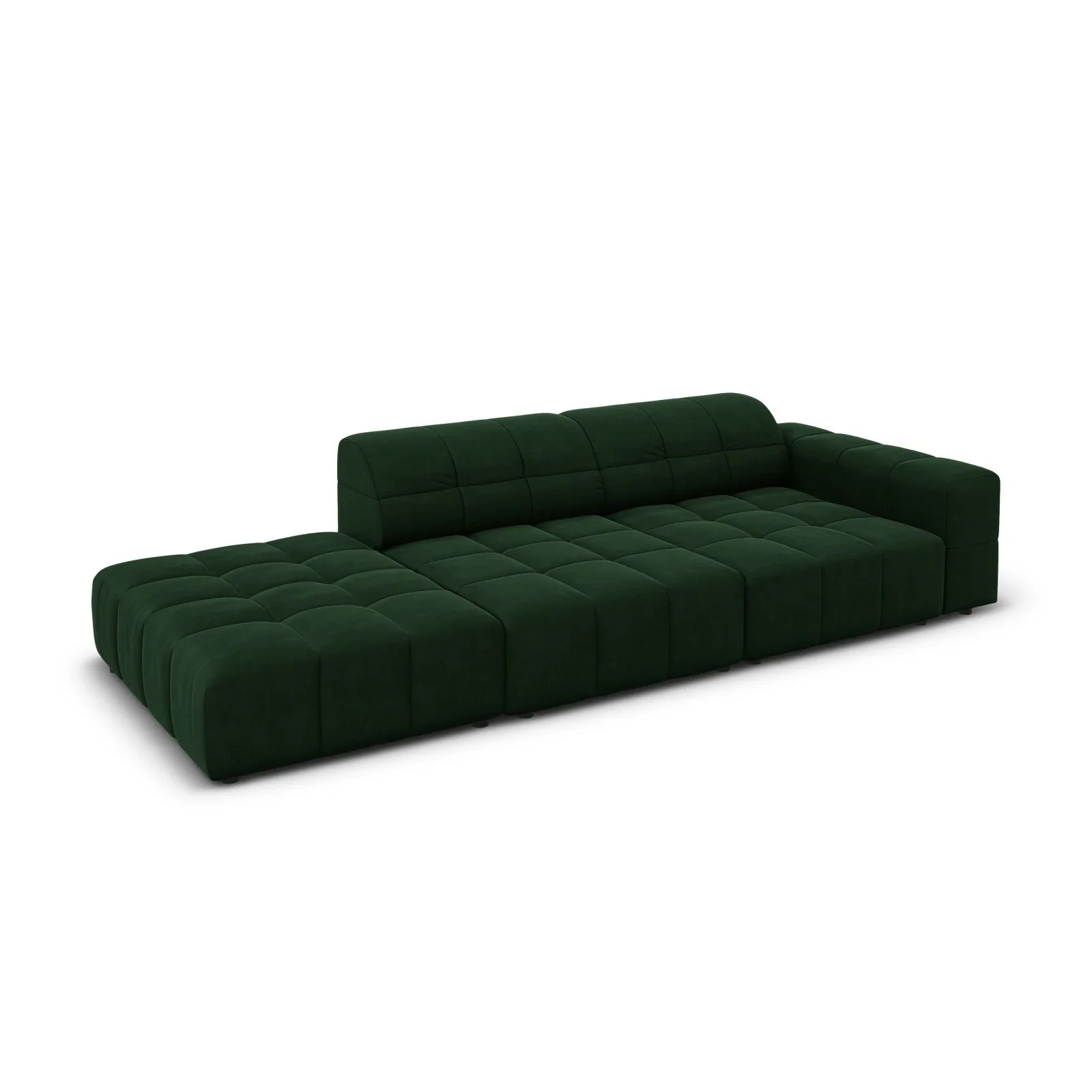 Jennifer 3-Sitzer Ecksofa, Linke Seite offen, mit Bezug aus Samt oder Chenille, 262x102 cm - Image 57