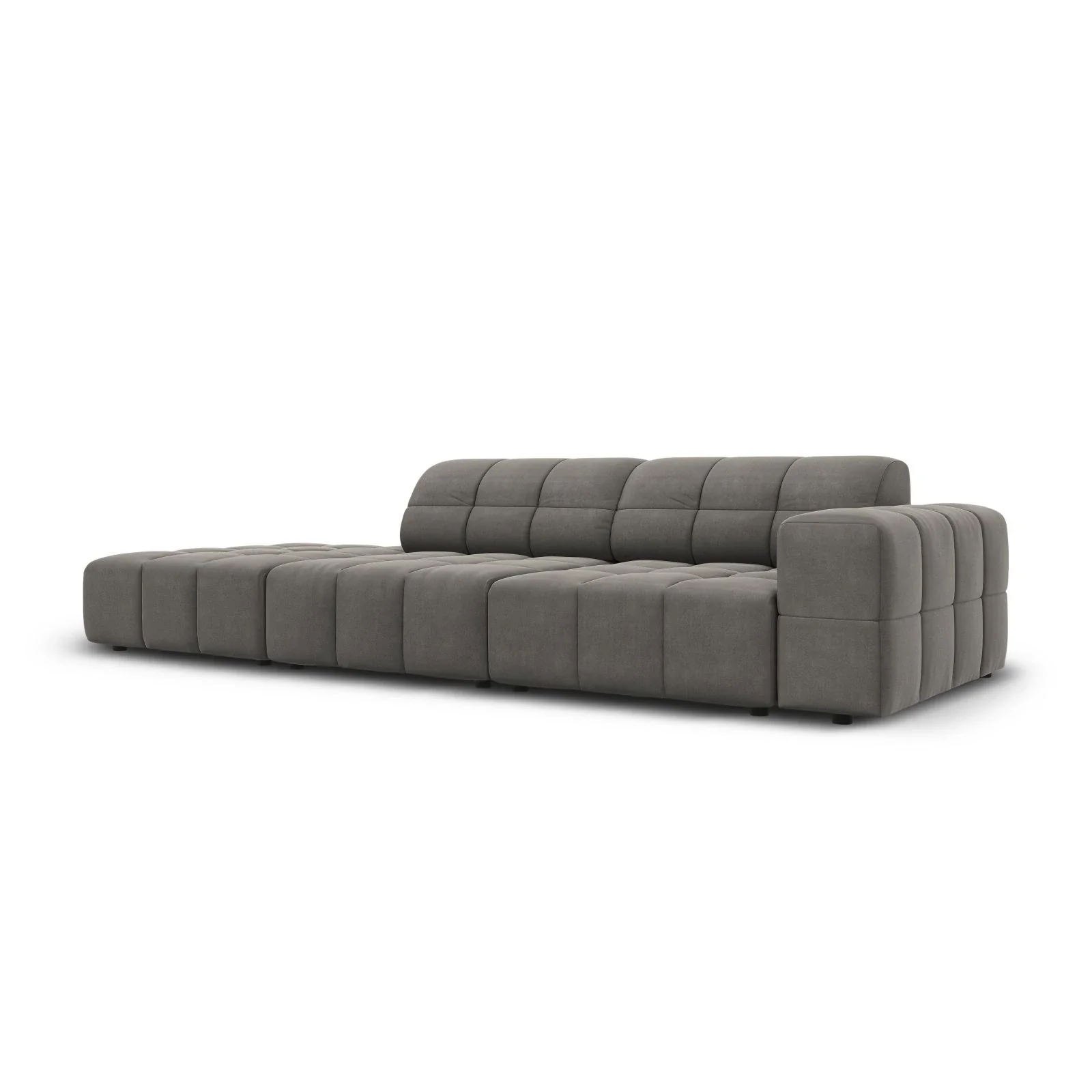Jennifer 3-Sitzer Ecksofa, Linke Seite offen, mit Bezug aus Samt oder Chenille, 262x102 cm - Image 68