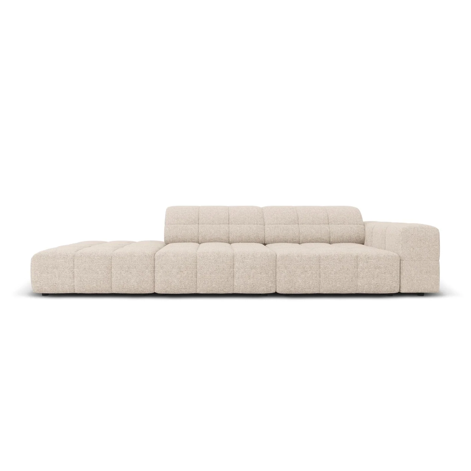 Jennifer 3-Sitzer Ecksofa, Linke Seite offen, mit Bezug aus Samt oder Chenille, 262x102 cm - Image 7