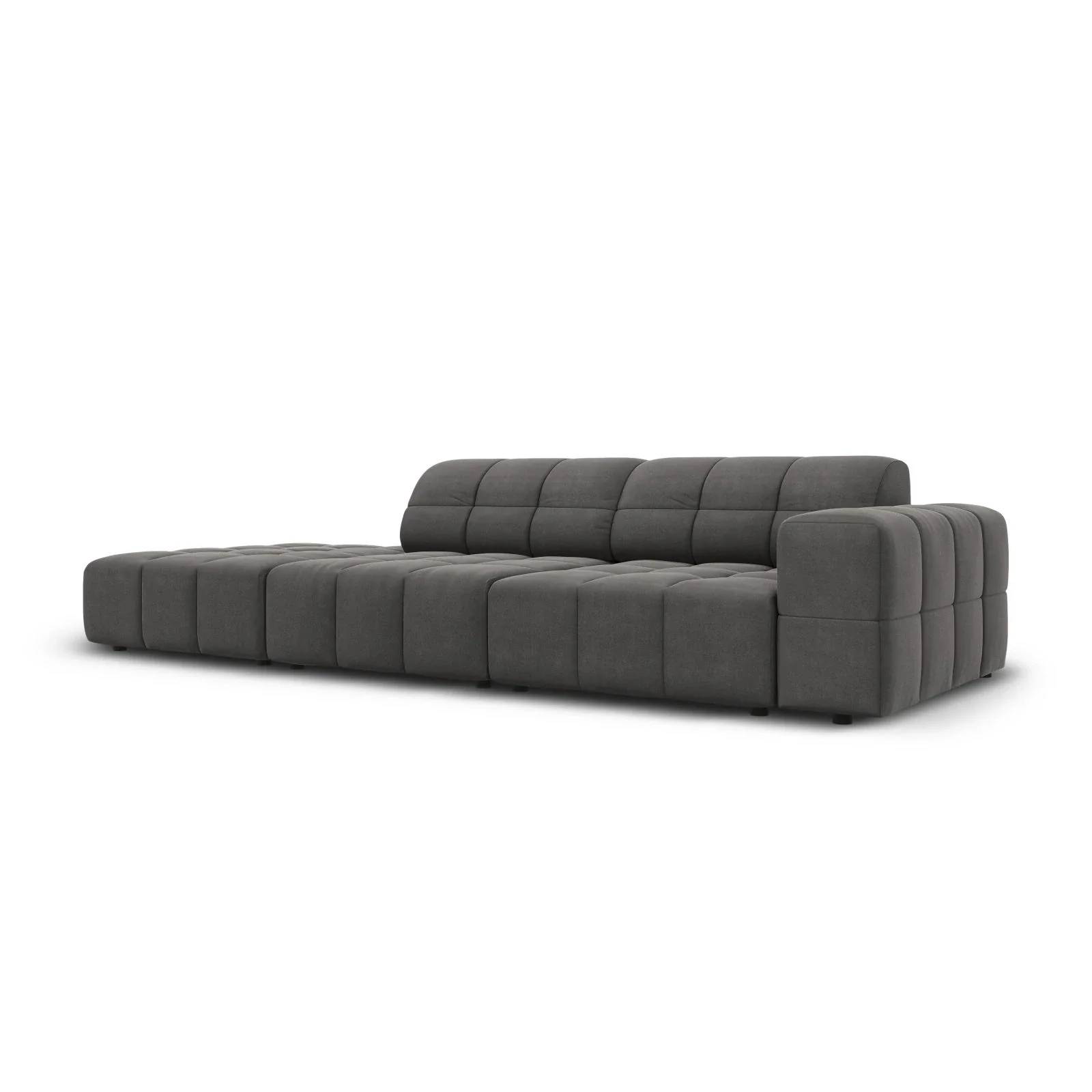 Jennifer 3-Sitzer Ecksofa, Linke Seite offen, mit Bezug aus Samt oder Chenille, 262x102 cm - Image 74