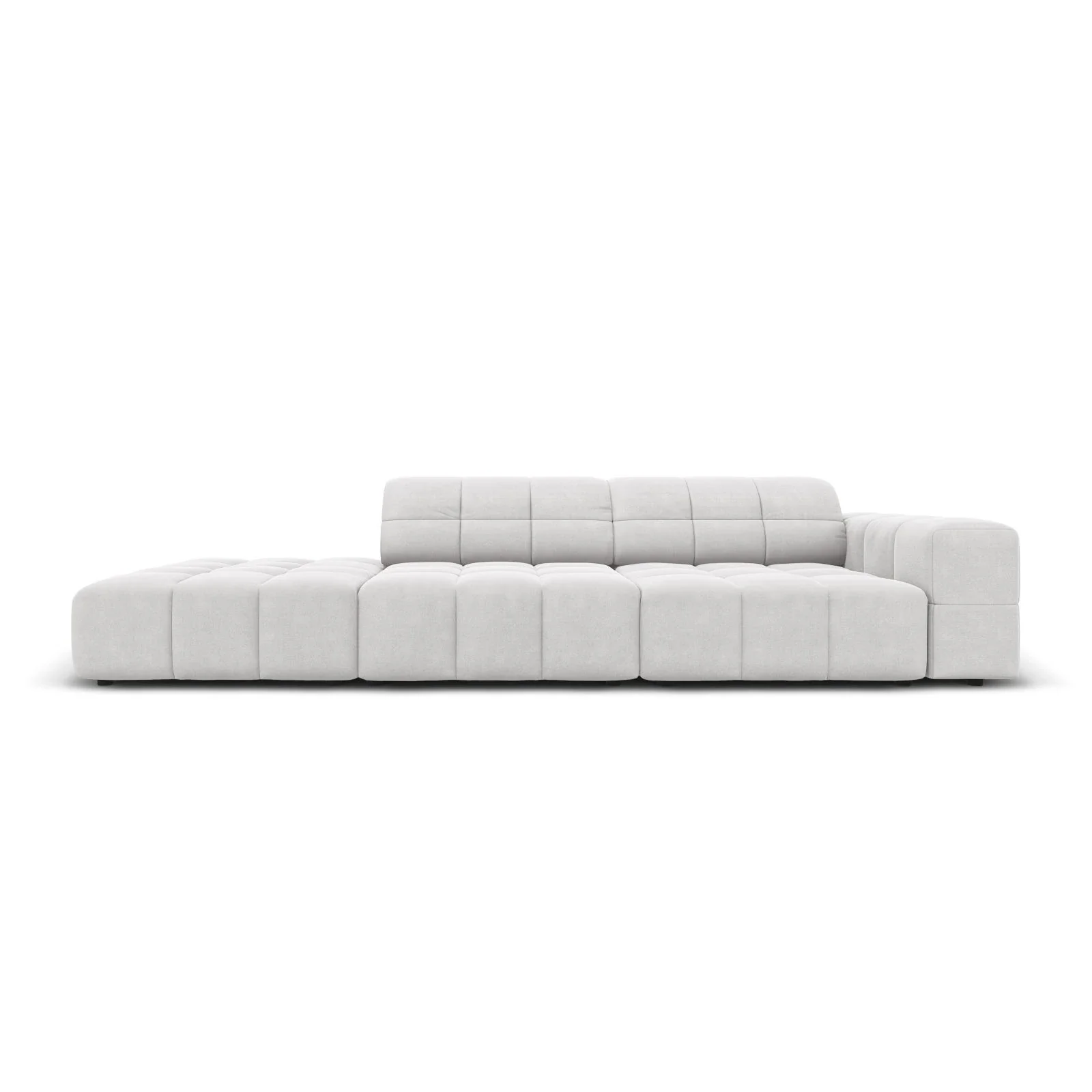 Jennifer 3-Sitzer Ecksofa, Linke Seite offen, mit Bezug aus Samt oder Chenille, 262x102 cm - Image 85