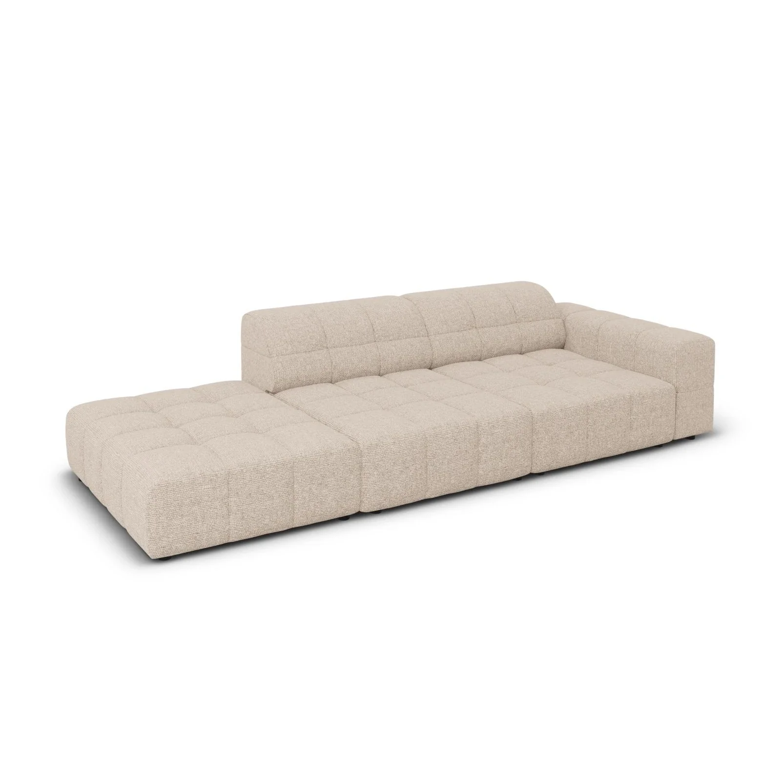 Jennifer 3-Sitzer Ecksofa, Linke Seite offen, mit Bezug aus Samt oder Chenille, 262x102 cm - Image 9