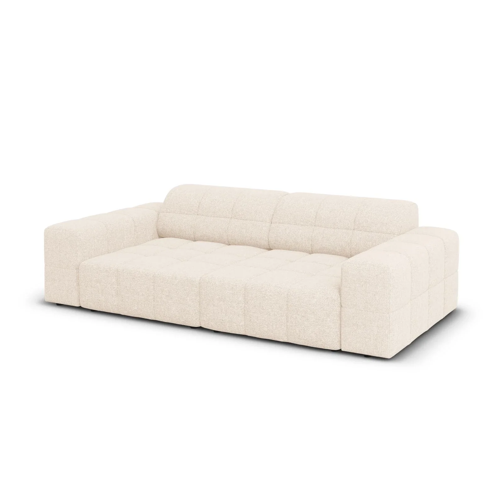 Jennifer 3-Sitzer Sofa mit Bezug aus Samt oder Chenille, 204x102 cm - Image 3
