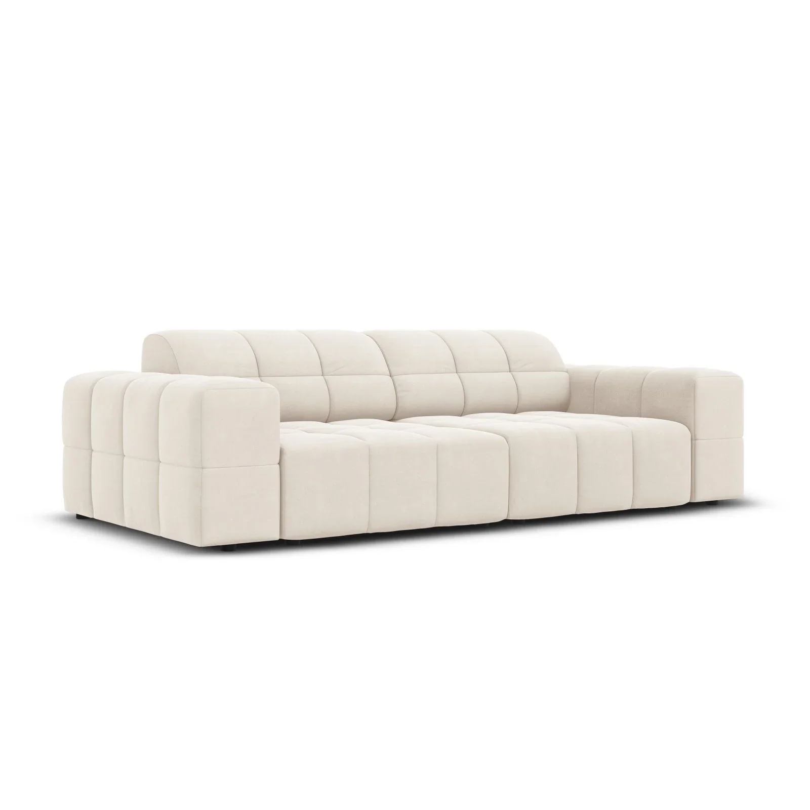 Jennifer 3-Sitzer Sofa mit Bezug aus Samt oder Chenille, 204x102 cm - Image 44