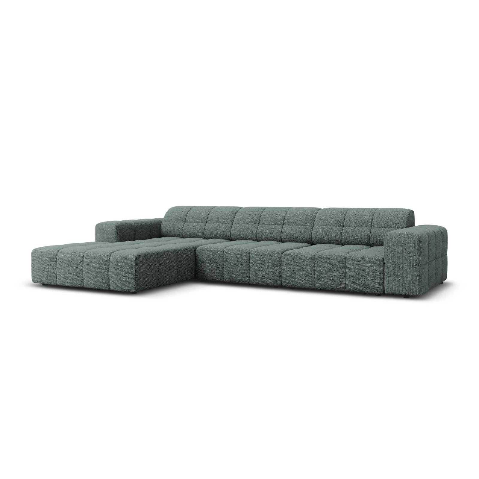 Jennifer 4-Sitzer Ecksofa, Linke Seite, mit Bezug aus Samt oder Chenille, 284x166 cm - Image 14