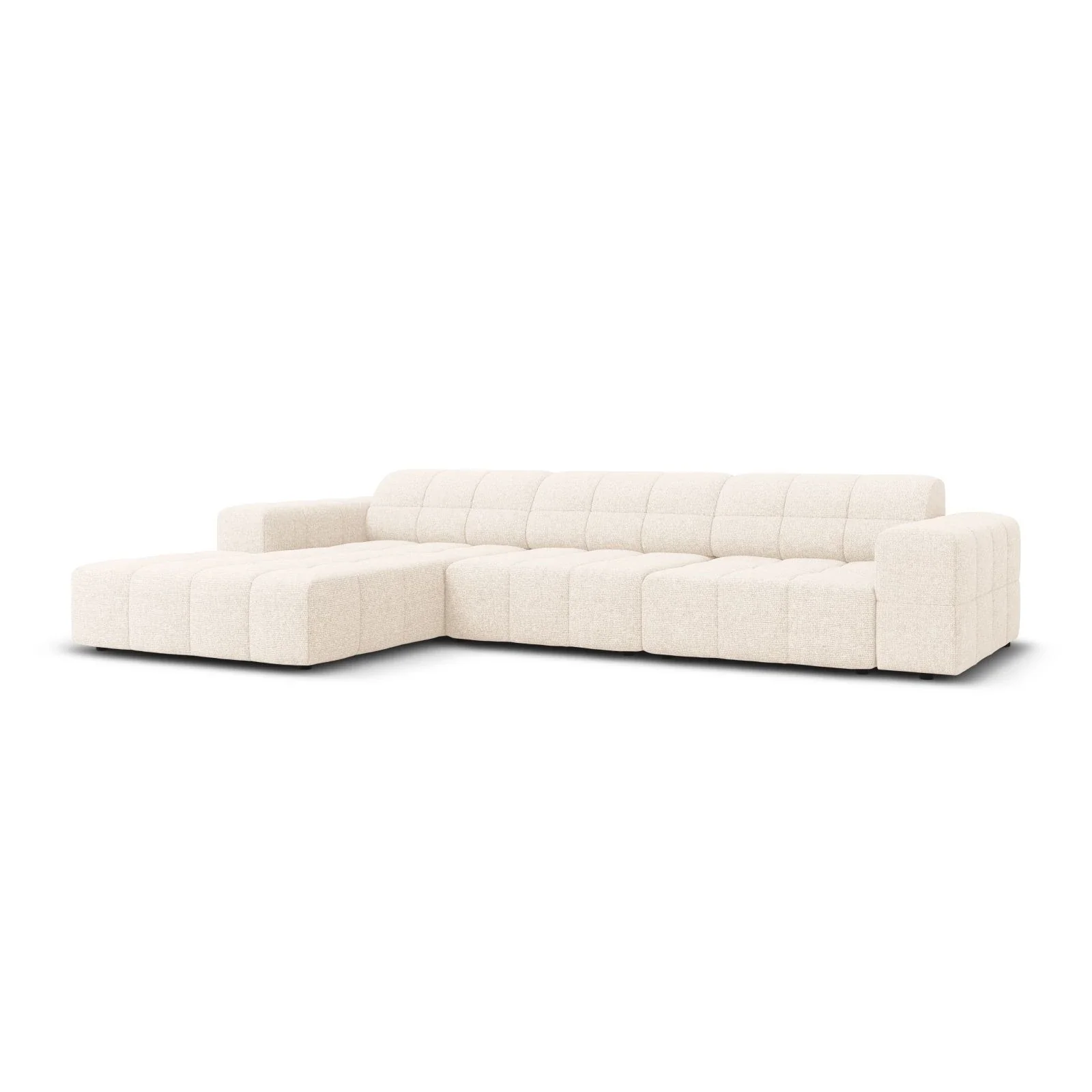 Jennifer 4-Sitzer Ecksofa, Linke Seite, mit Bezug aus Samt oder Chenille, 284x166 cm - Image 2