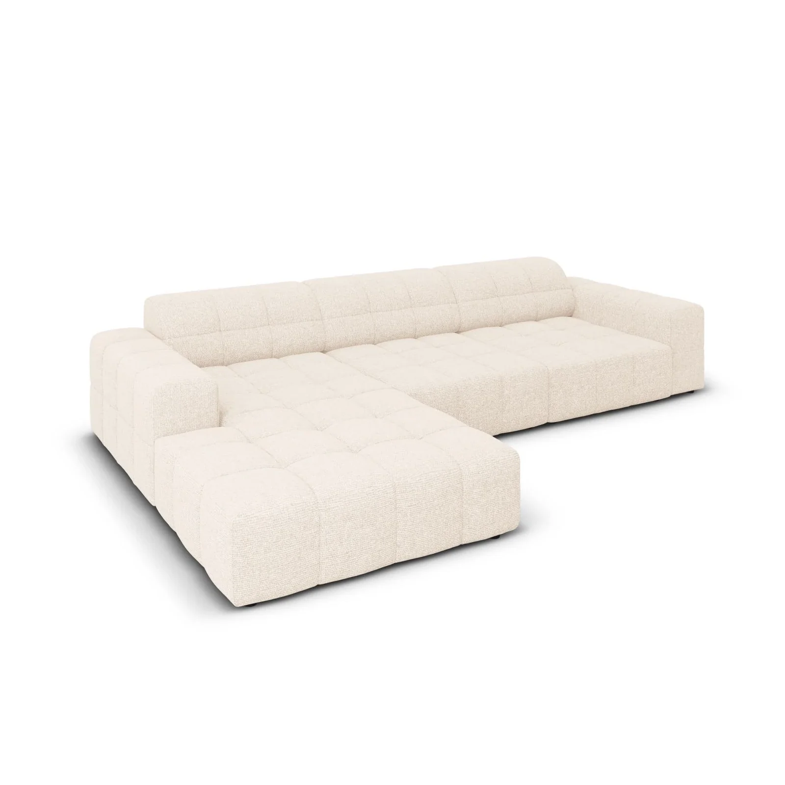 Jennifer 4-Sitzer Ecksofa, Linke Seite, mit Bezug aus Samt oder Chenille, 284x166 cm - Image 3