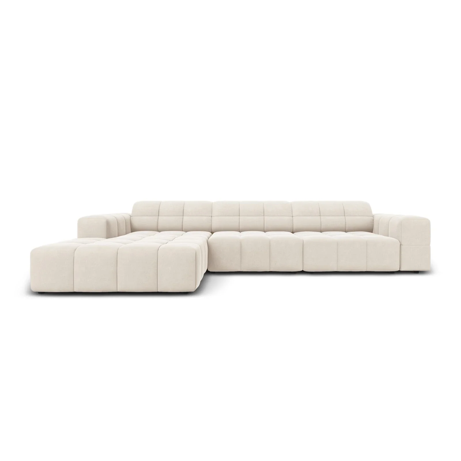 Jennifer 4-Sitzer Ecksofa, Linke Seite, mit Bezug aus Samt oder Chenille, 284x166 cm - Image 43