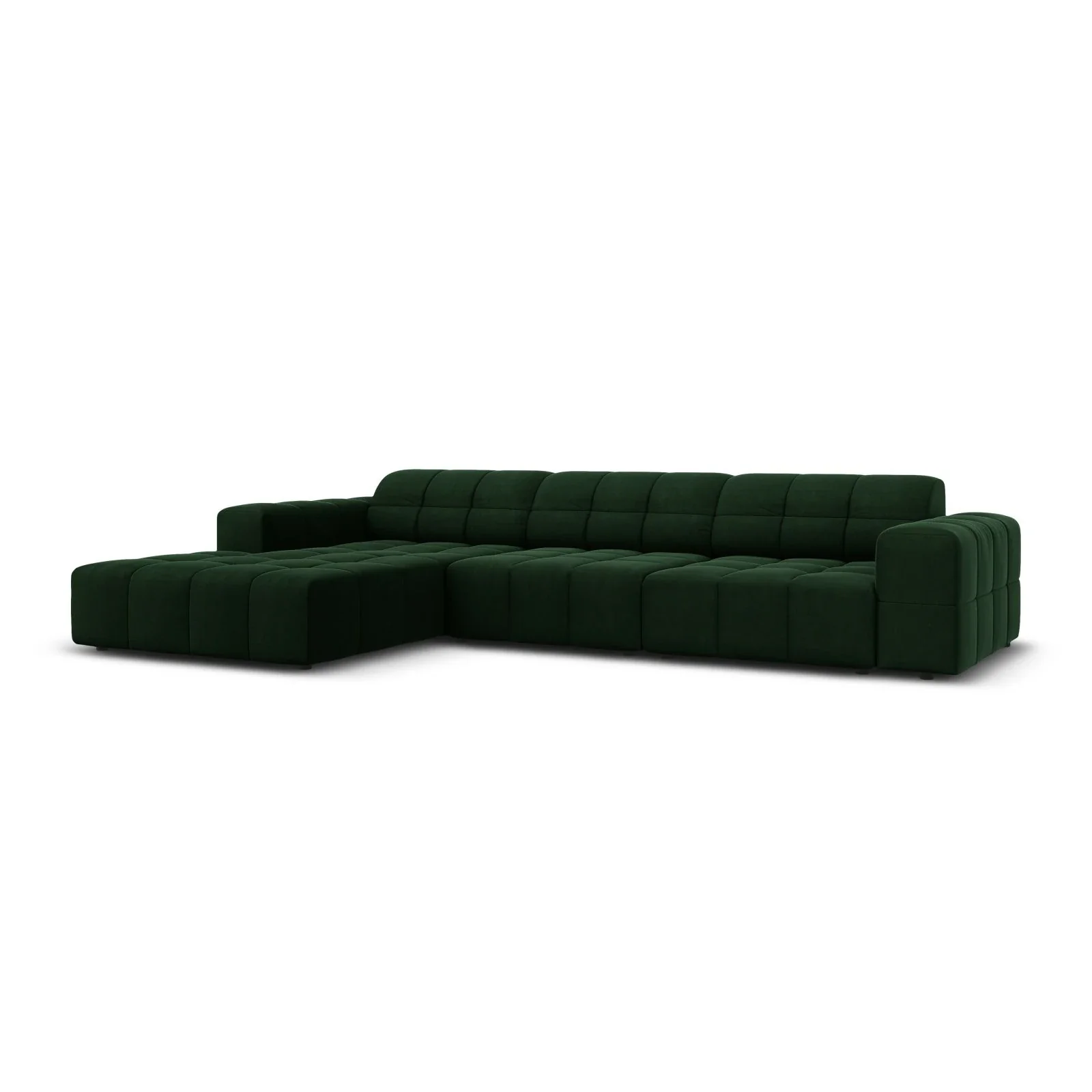 Jennifer 4-Sitzer Ecksofa, Linke Seite, mit Bezug aus Samt oder Chenille, 284x166 cm - Image 56