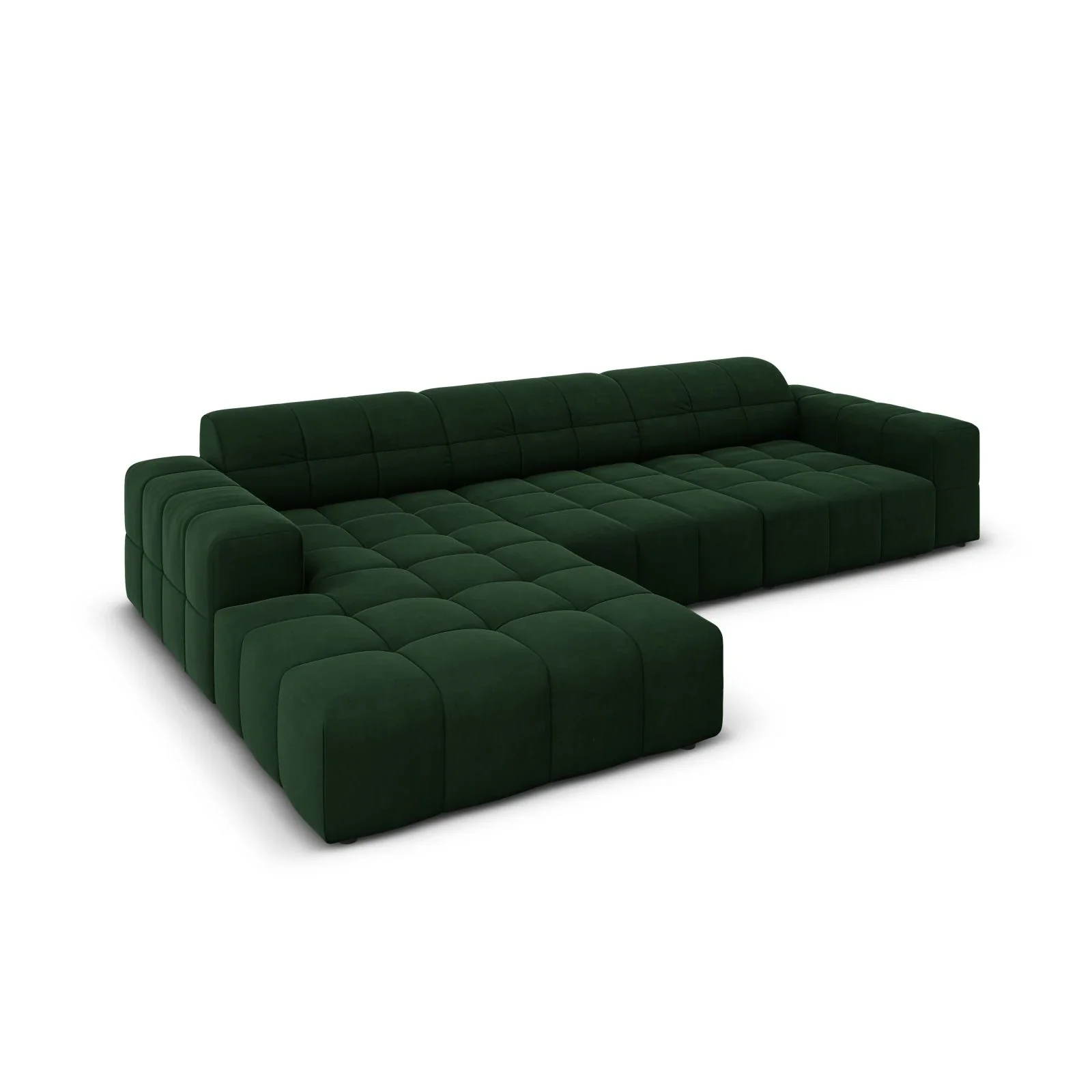 Jennifer 4-Sitzer Ecksofa, Linke Seite, mit Bezug aus Samt oder Chenille, 284x166 cm - Image 57