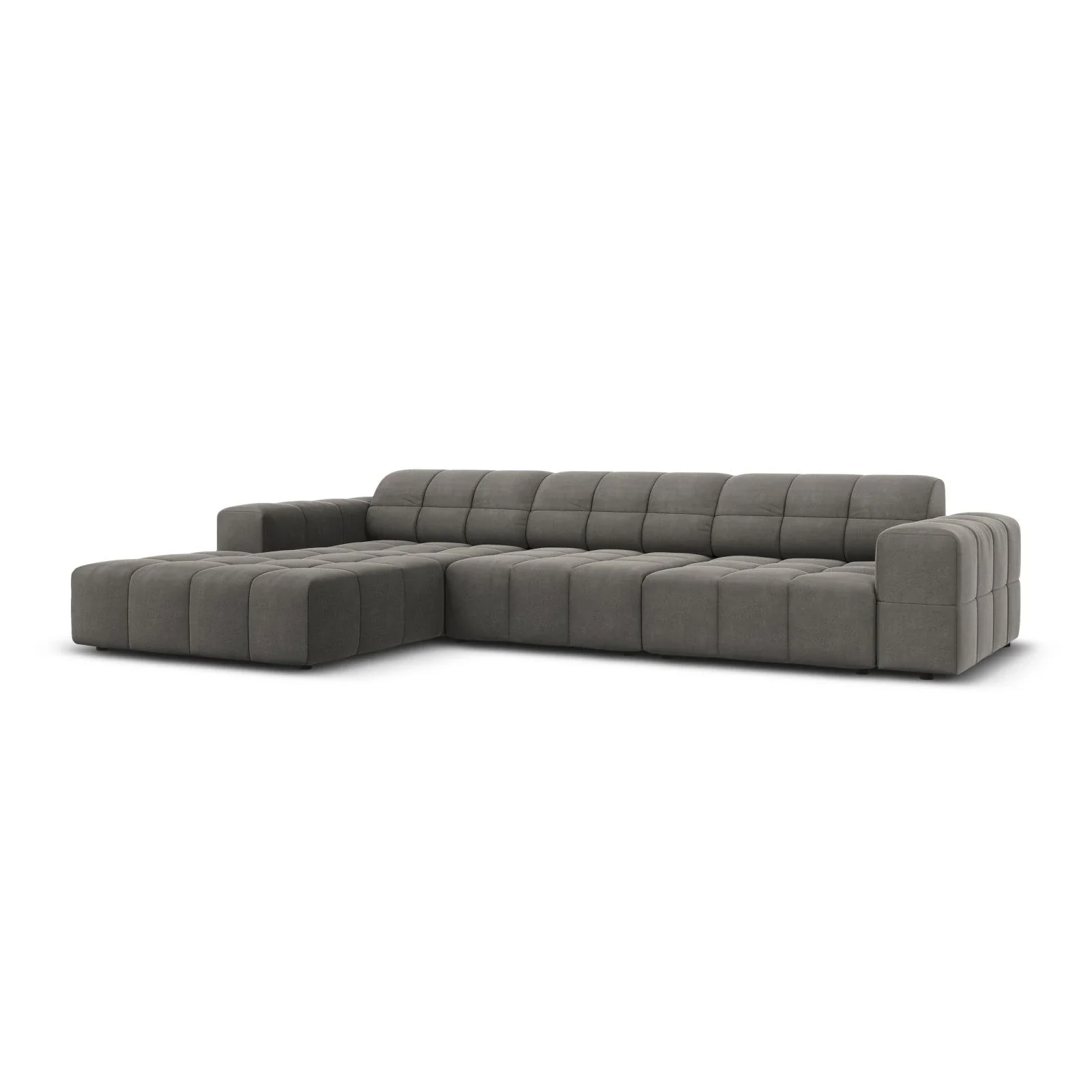 Jennifer 4-Sitzer Ecksofa, Linke Seite, mit Bezug aus Samt oder Chenille, 284x166 cm - Image 68