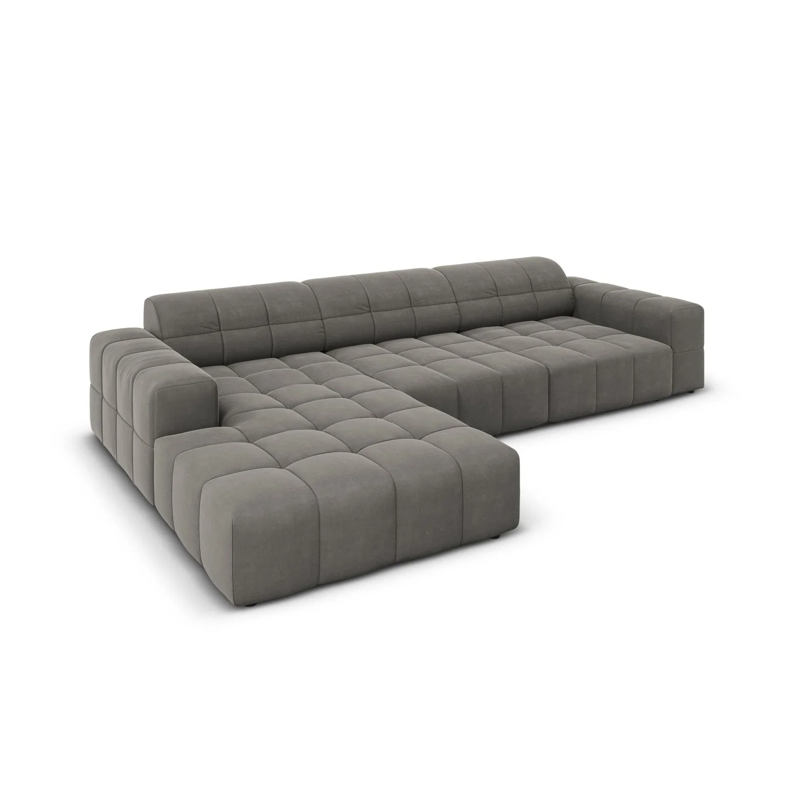 Jennifer 4-Sitzer Ecksofa, Linke Seite, mit Bezug aus Samt oder Chenille, 284x166 cm - Image 69