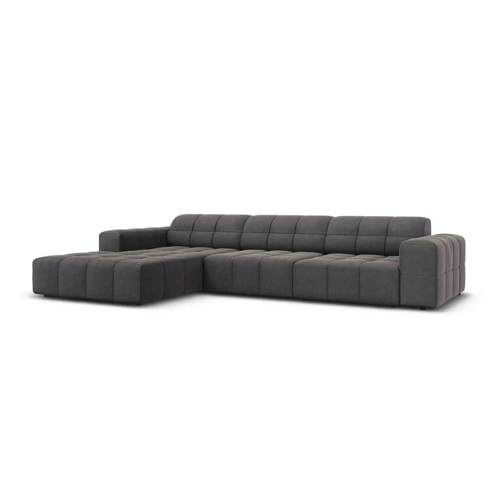 Jennifer 4-Sitzer Ecksofa, Linke Seite, mit Bezug aus Samt oder Chenille, 284x166 cm - Image 74