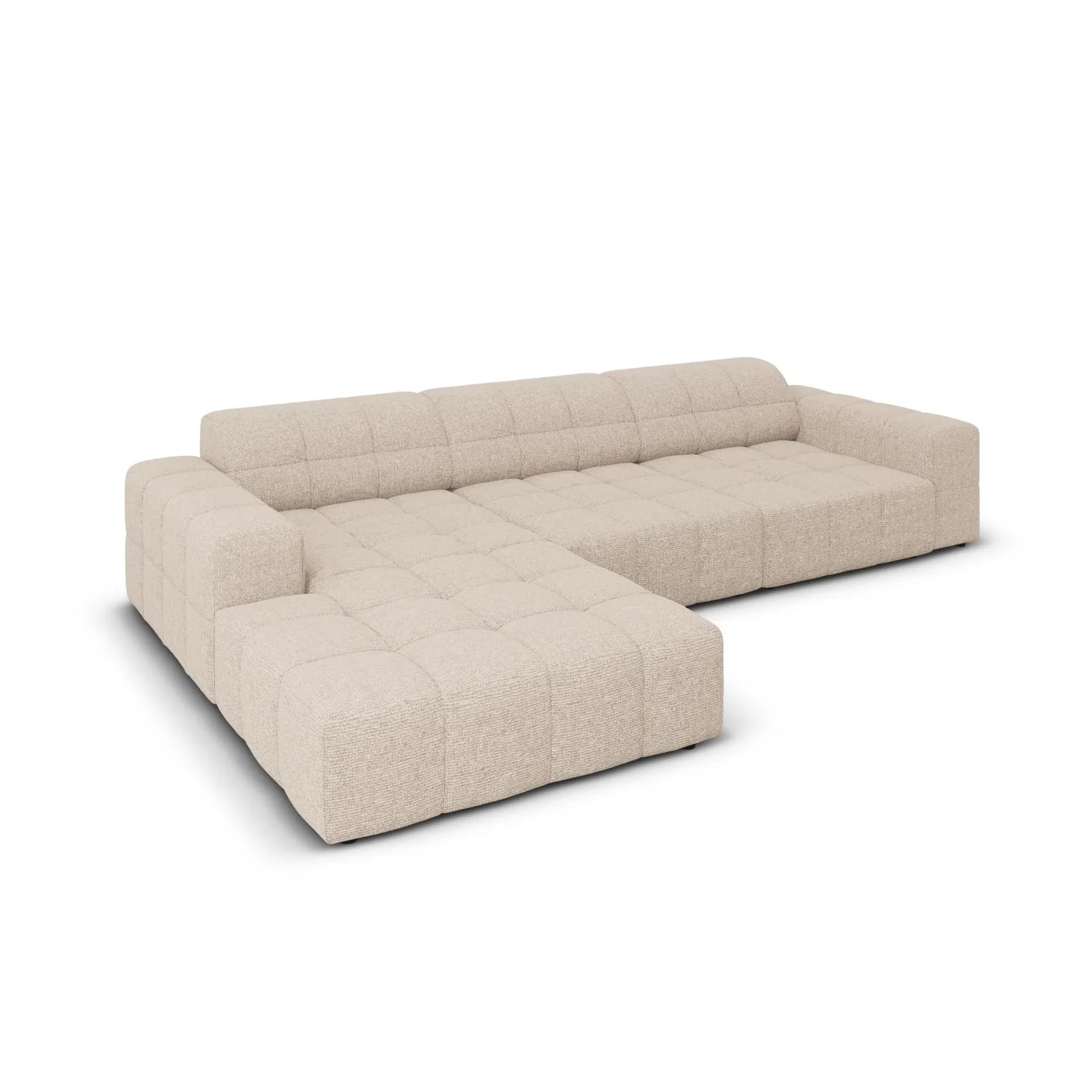 Jennifer 4-Sitzer Ecksofa, Linke Seite, mit Bezug aus Samt oder Chenille, 284x166 cm - Image 9