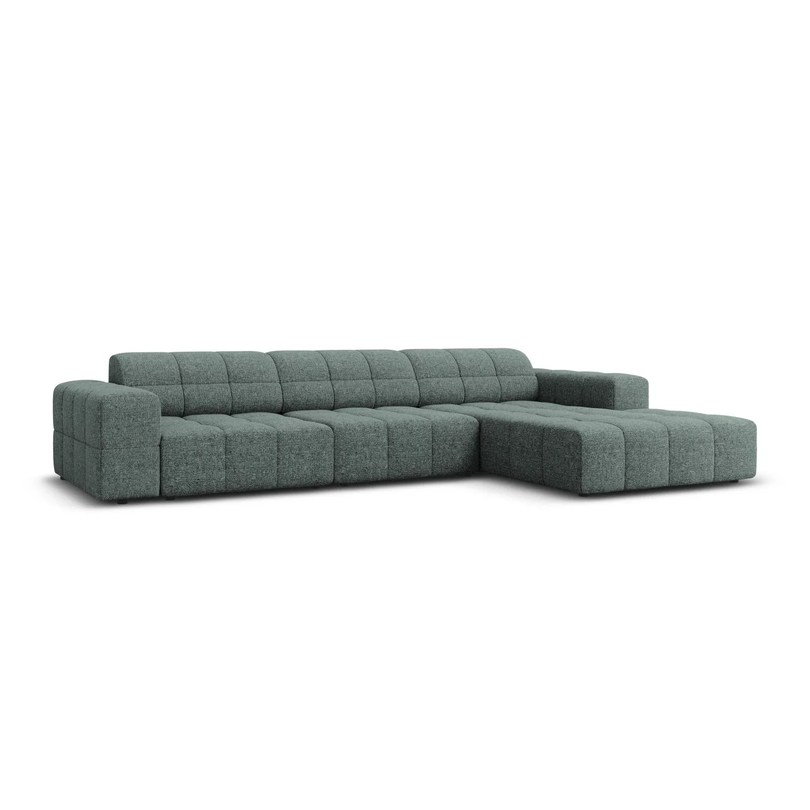 Jennifer 4-Sitzer Ecksofa, Rechte Seite, mit Bezug aus Samt oder Chenille, 284x166 cm - Image 14