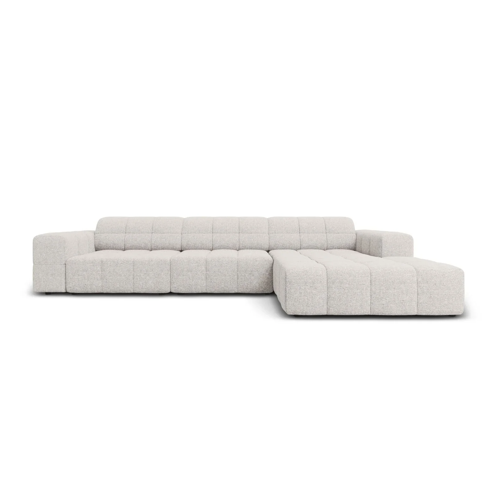 Jennifer 4-Sitzer Ecksofa, Rechte Seite, mit Bezug aus Samt oder Chenille, 284x166 cm - Image 25