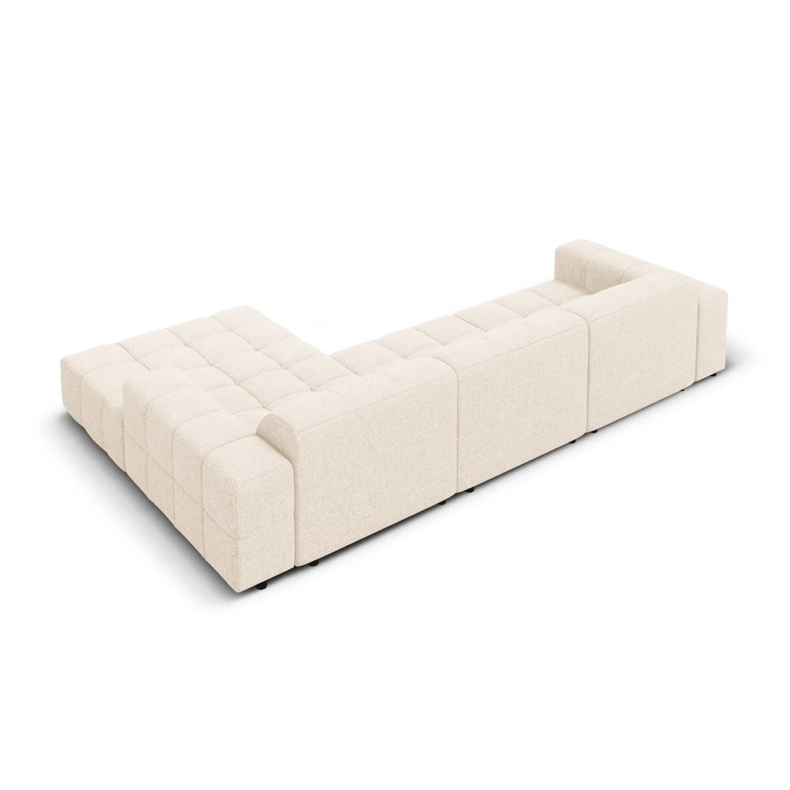 Jennifer 4-Sitzer Ecksofa, Rechte Seite, mit Bezug aus Samt oder Chenille, 284x166 cm - Image 4
