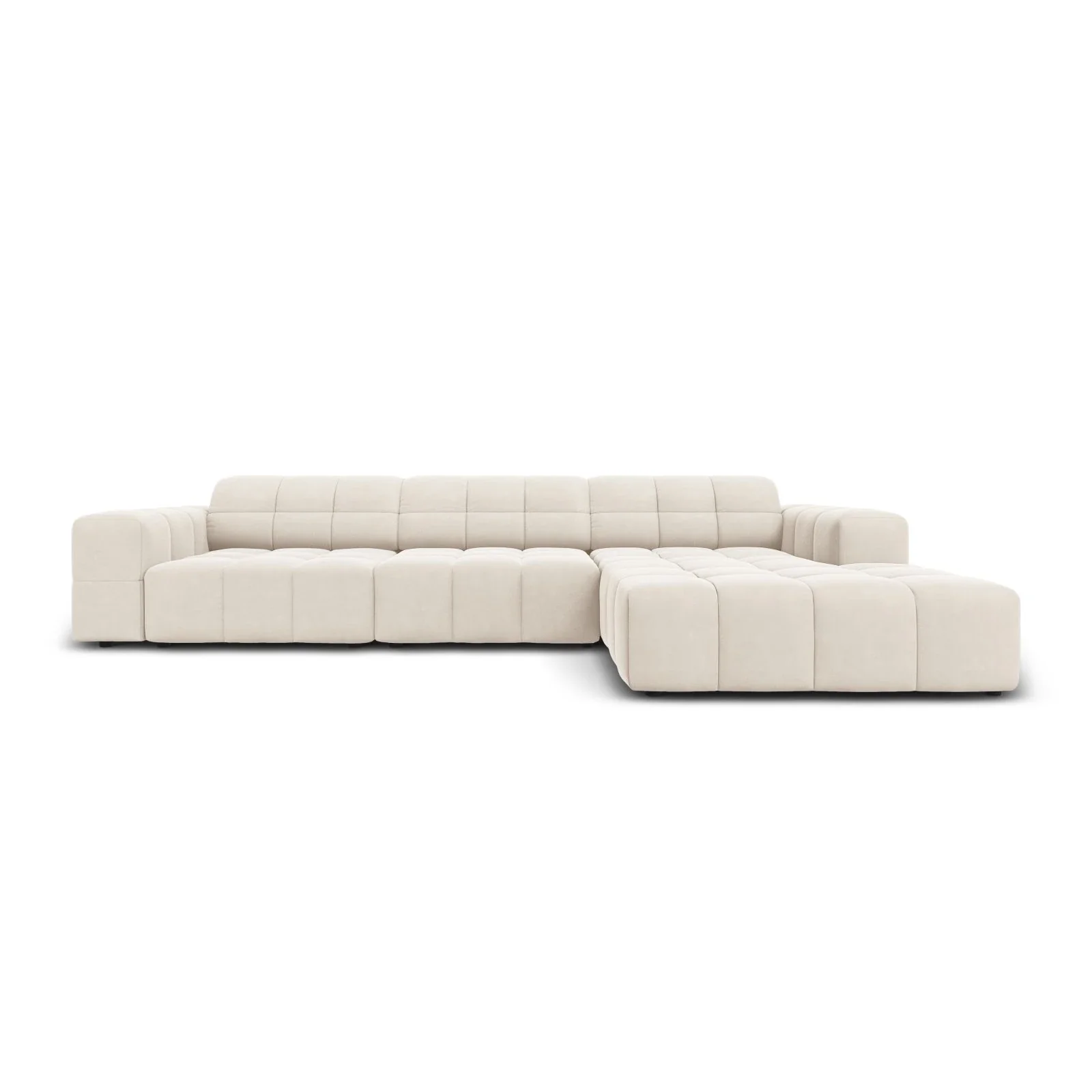 Jennifer 4-Sitzer Ecksofa, Rechte Seite, mit Bezug aus Samt oder Chenille, 284x166 cm - Image 43