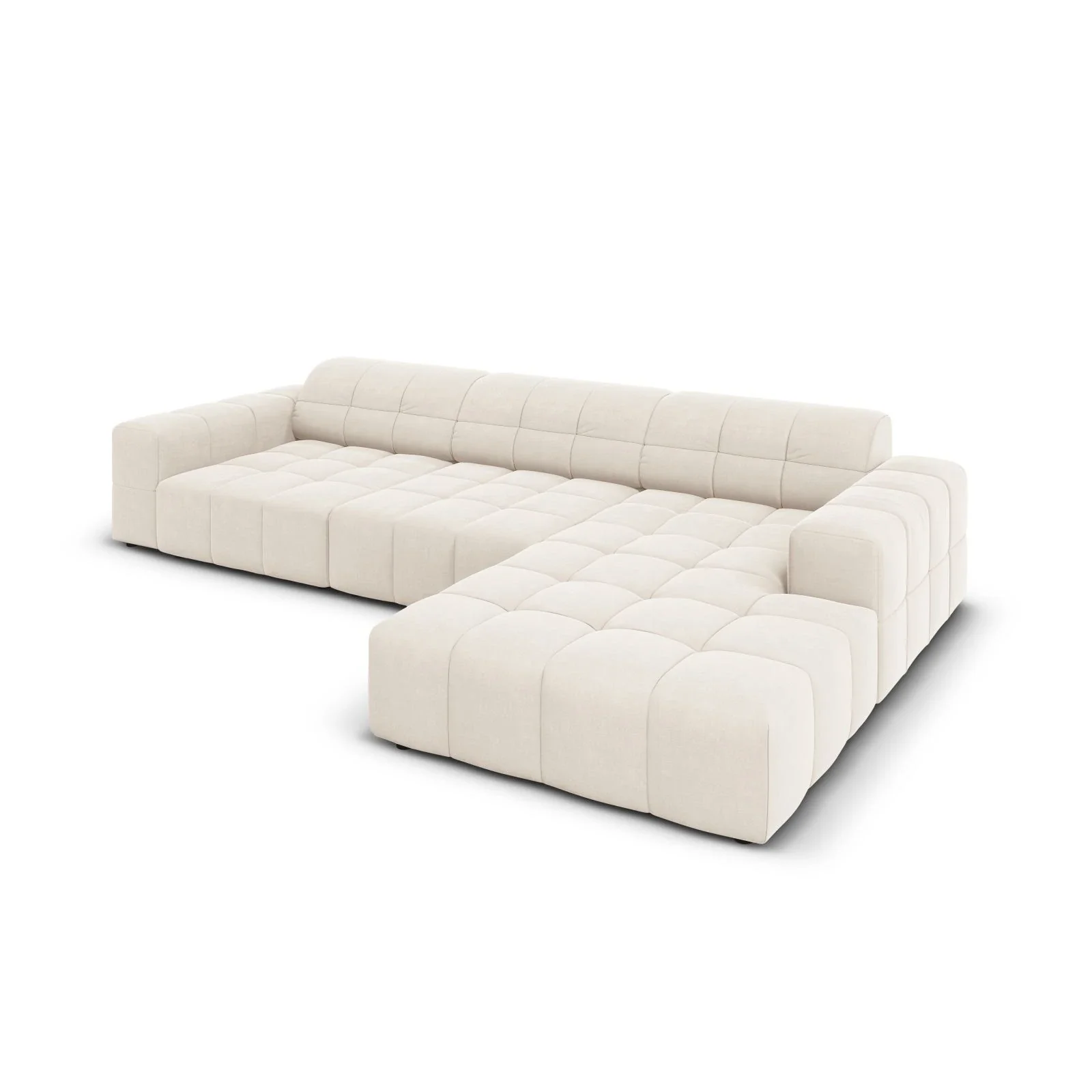 Jennifer 4-Sitzer Ecksofa, Rechte Seite, mit Bezug aus Samt oder Chenille, 284x166 cm - Image 45